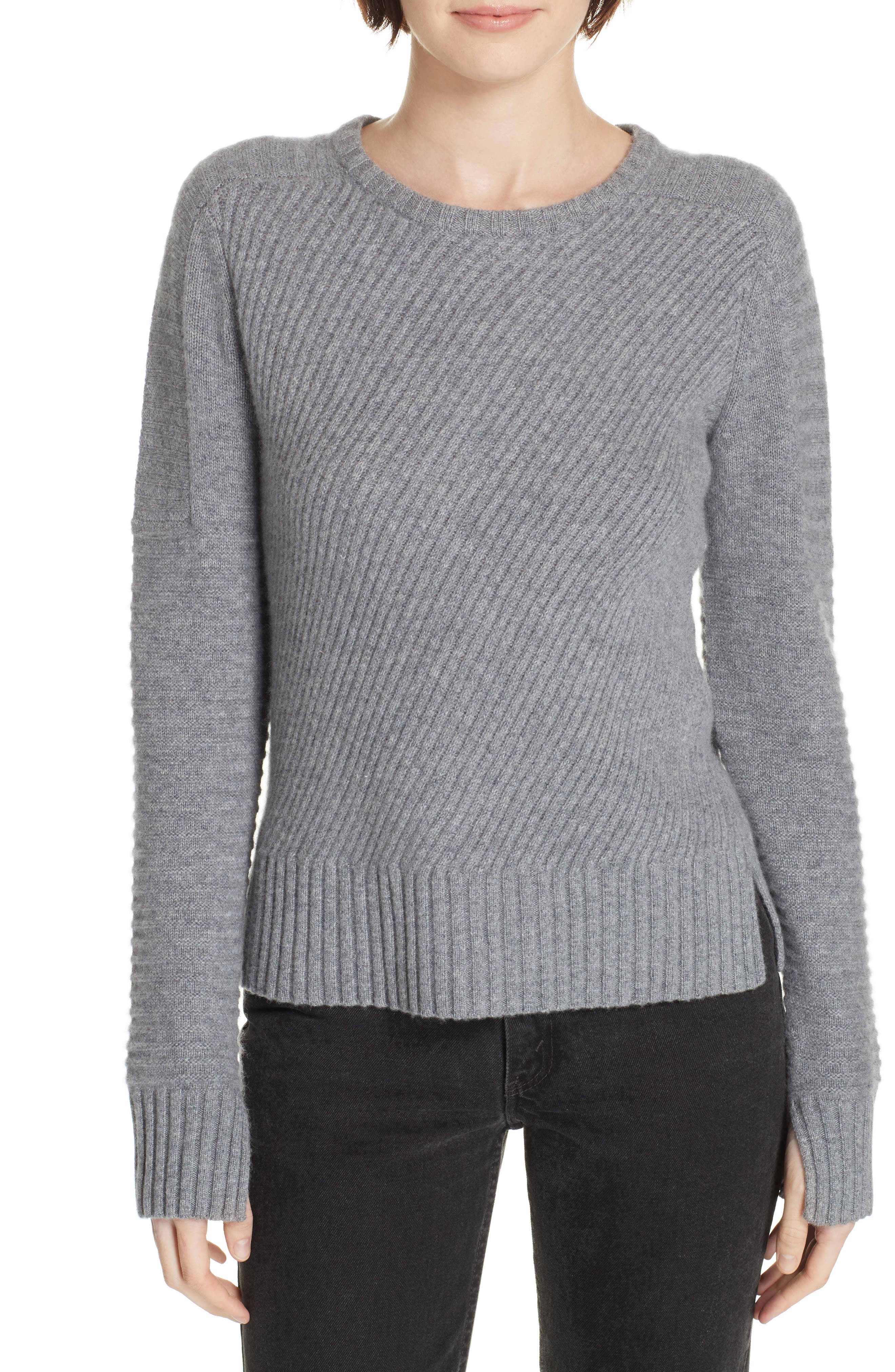 Equipment Abril Wool & Cashmere Sweater, Grey