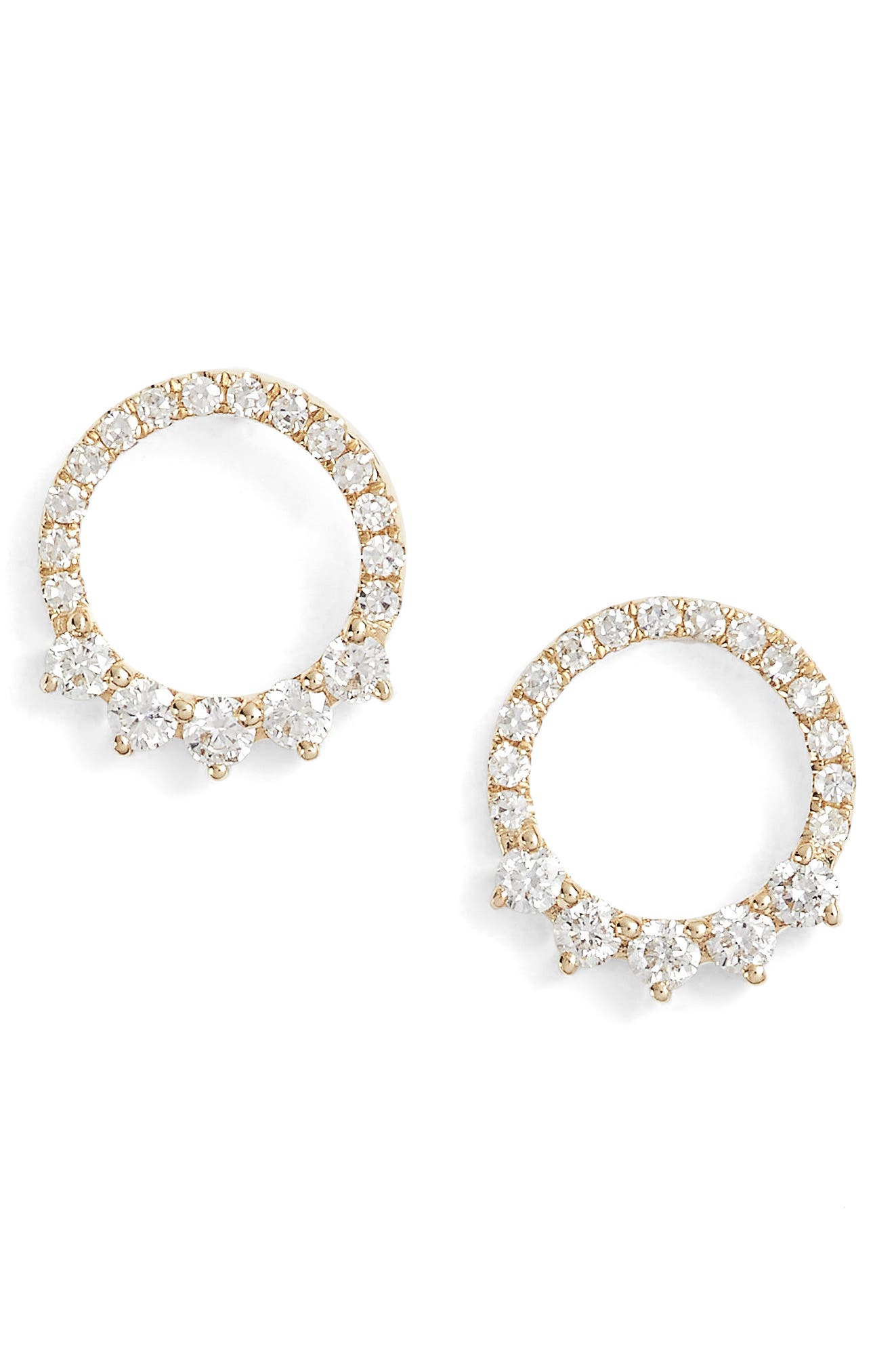 EF COLLECTION Floating Open Circle Stud Earrings Nordstrom