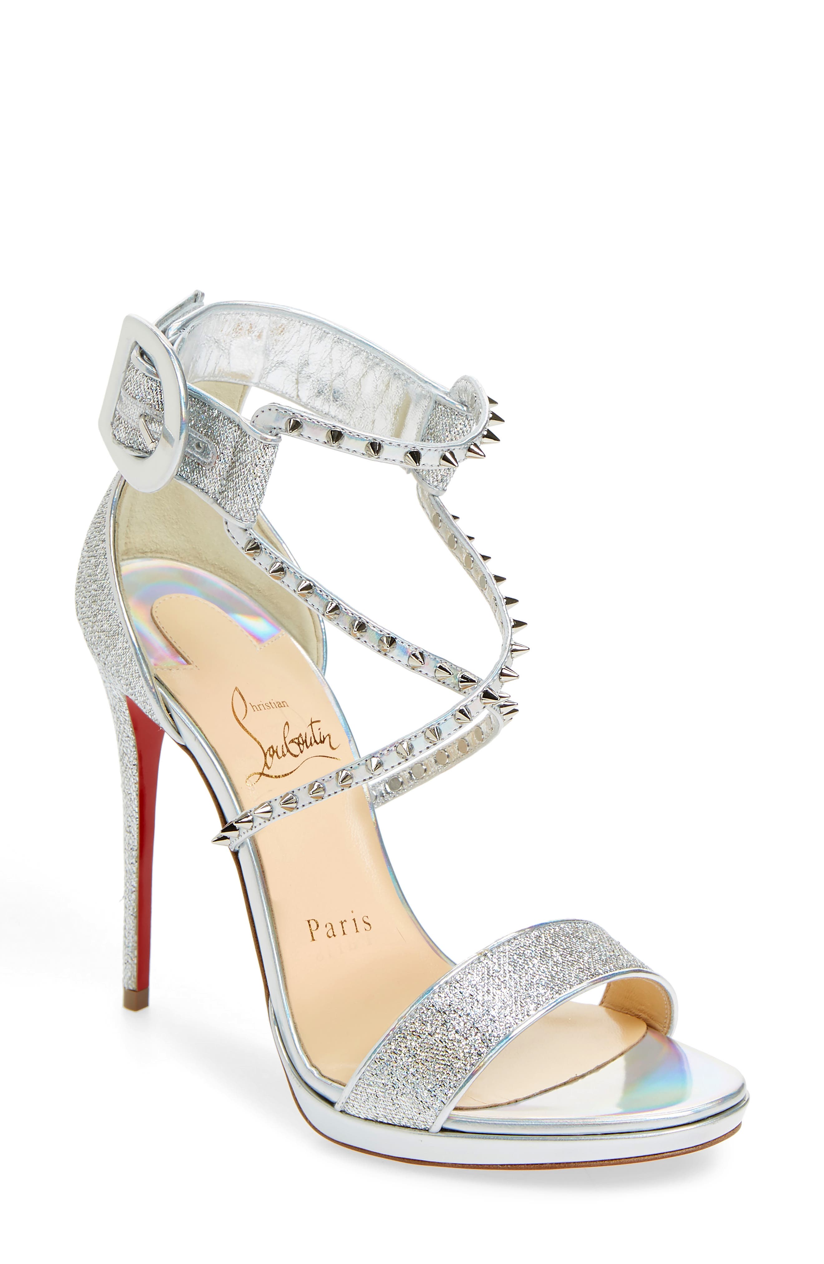 Christian Louboutin Choca Lux Spiked Sandal  | Nordstrom