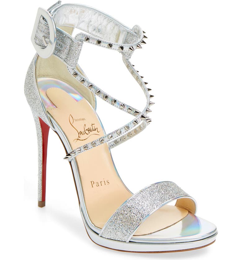 Christian Louboutin Choca Lux Spiked Sandal  | Nordstrom
