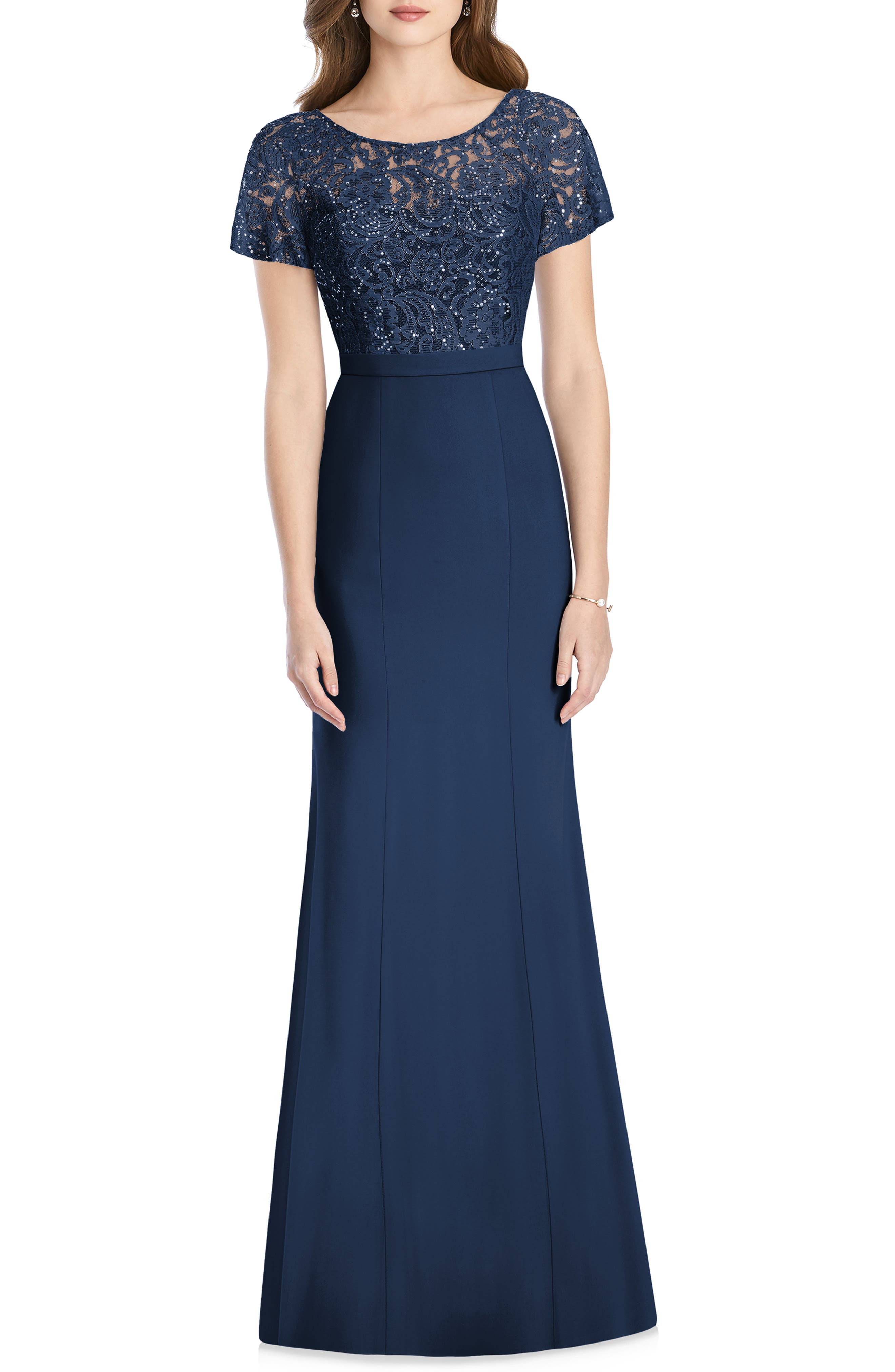 Jenny Packham Embellished Lace Gown