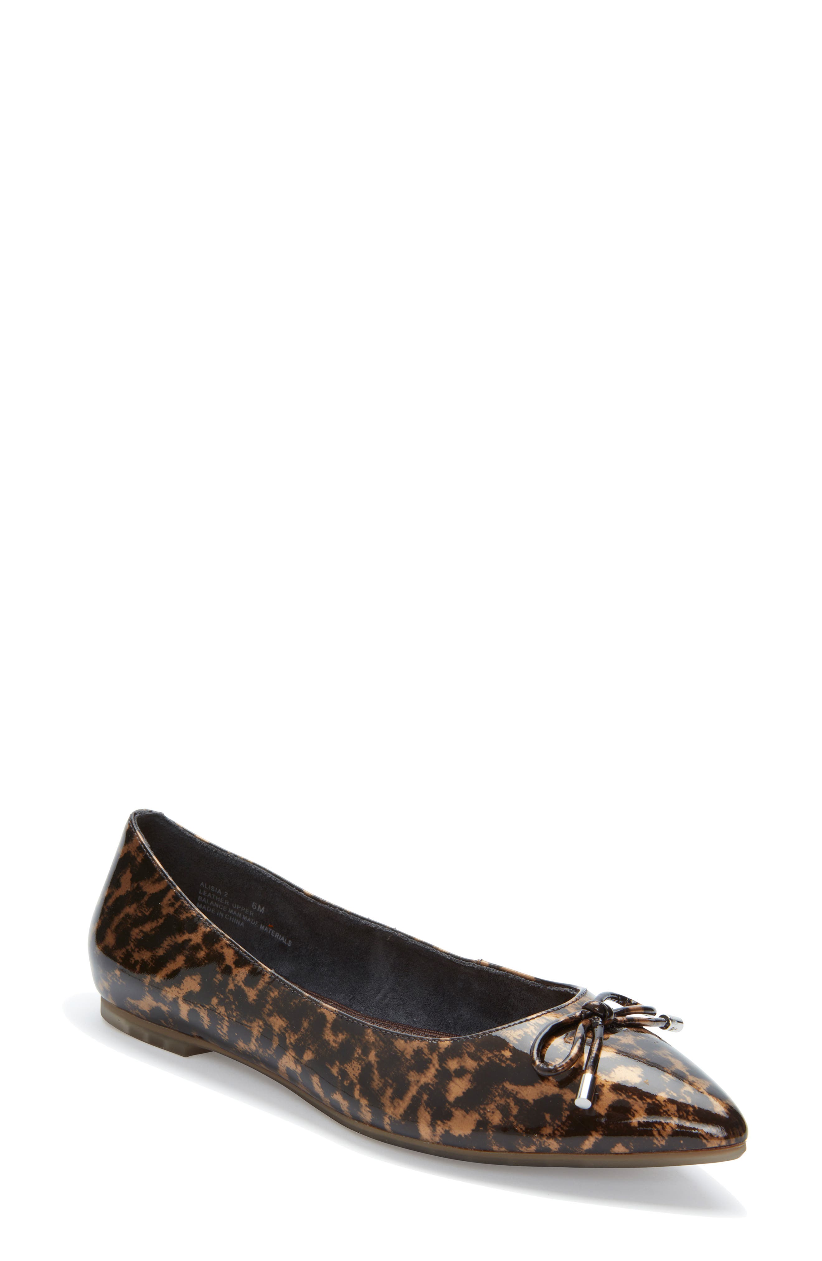 Me Too Alisia Pointy Toe Flat- Brown