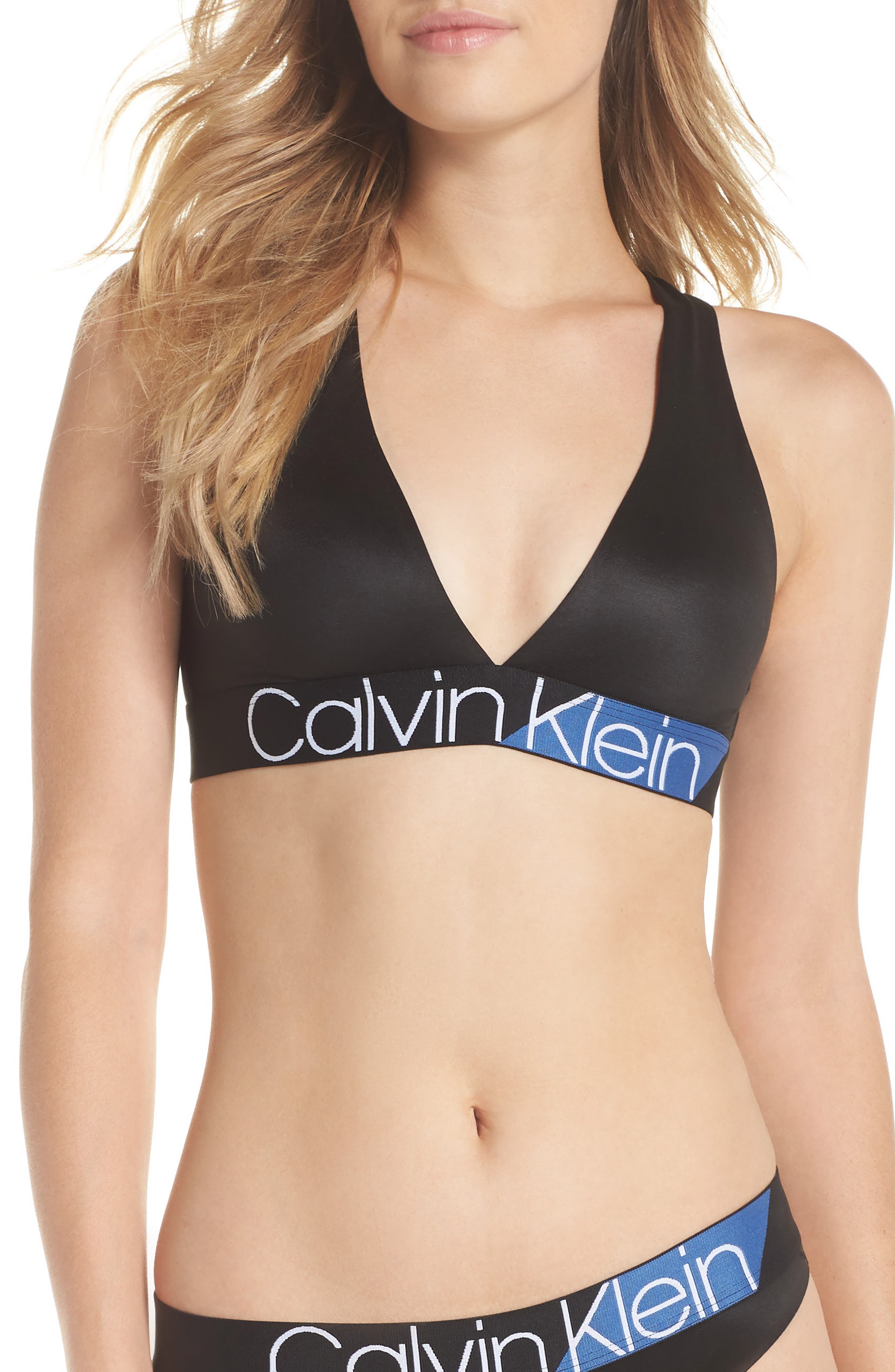 UPC 011531296527 product image for Women's Calvin Klein Bralette, Size Medium - Black | upcitemdb.com