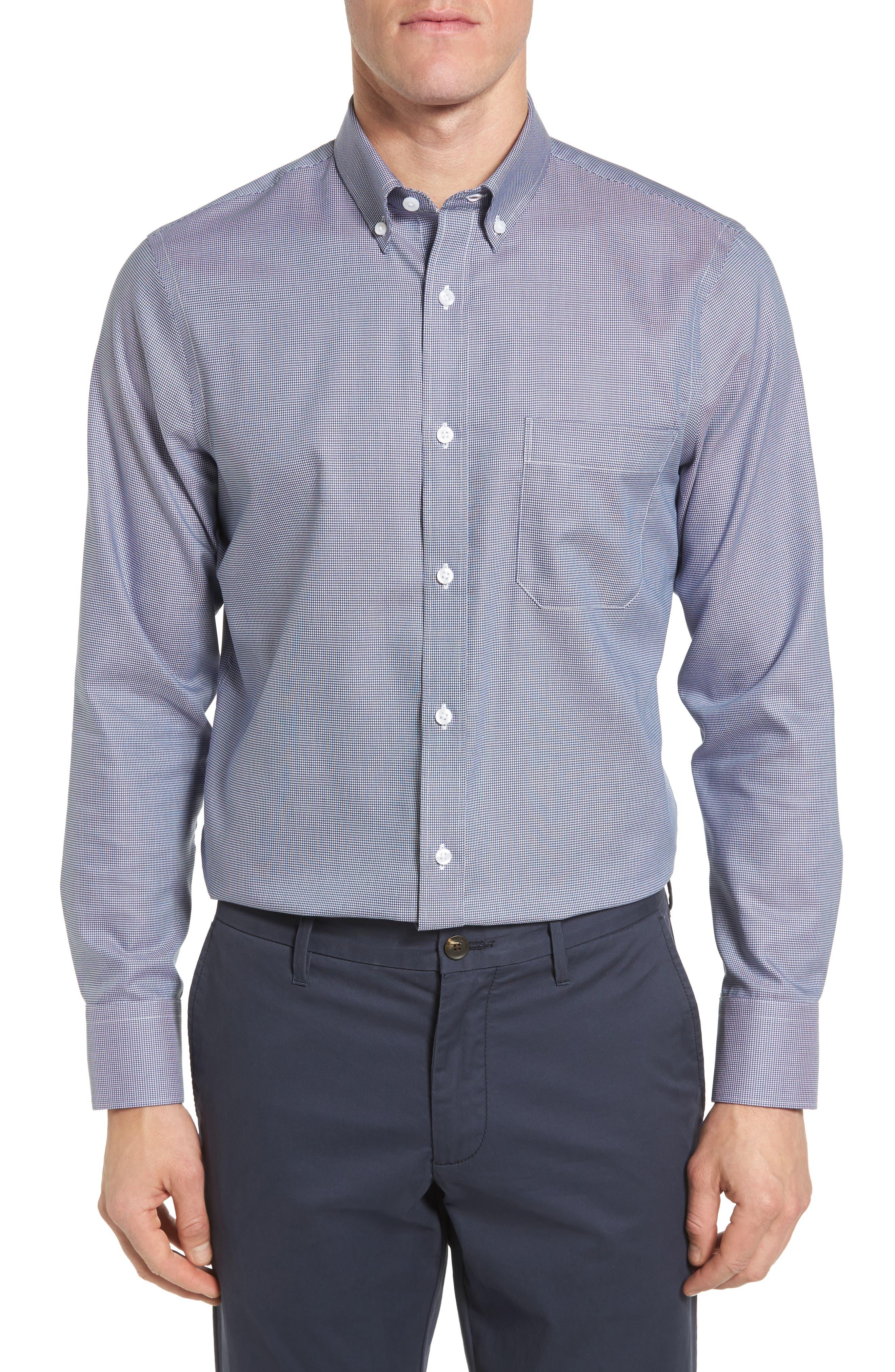 Nordstrom Men's Shop Smartcare™ Regular Fit Sport Shirt (Big) Nordstrom