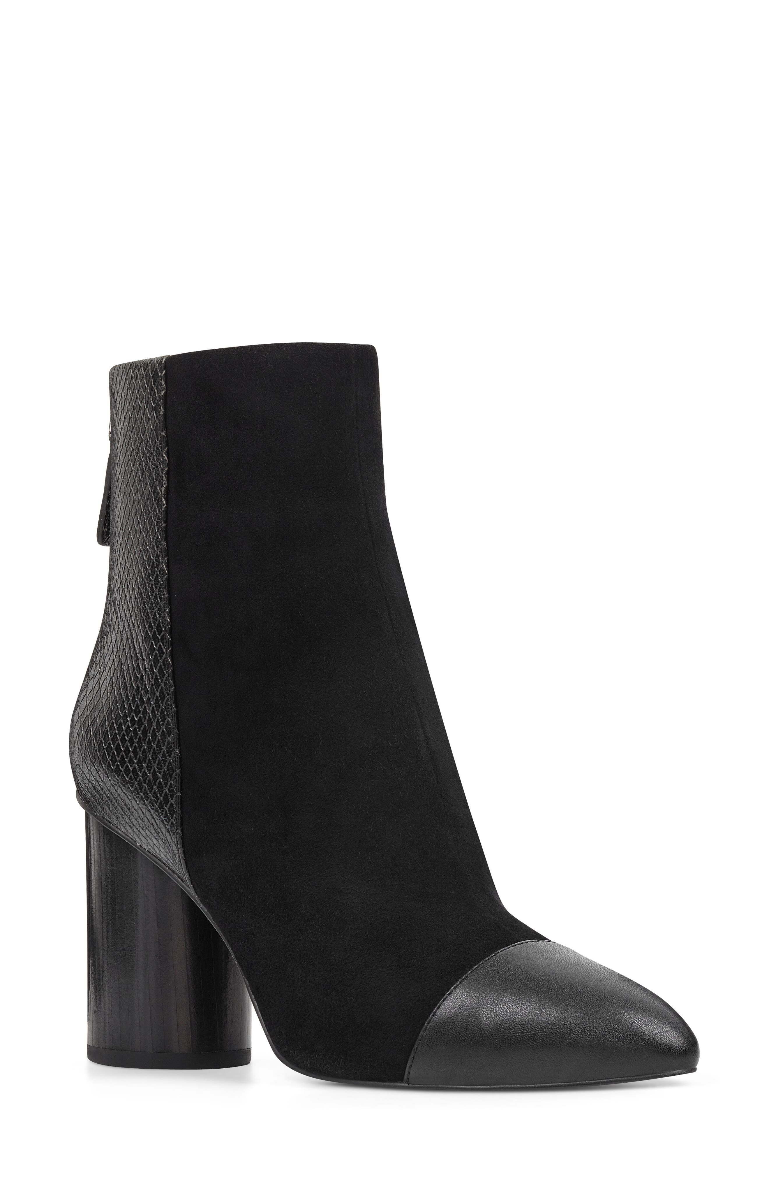 Nine West Cabrillo Cap Toe Bootie- Black