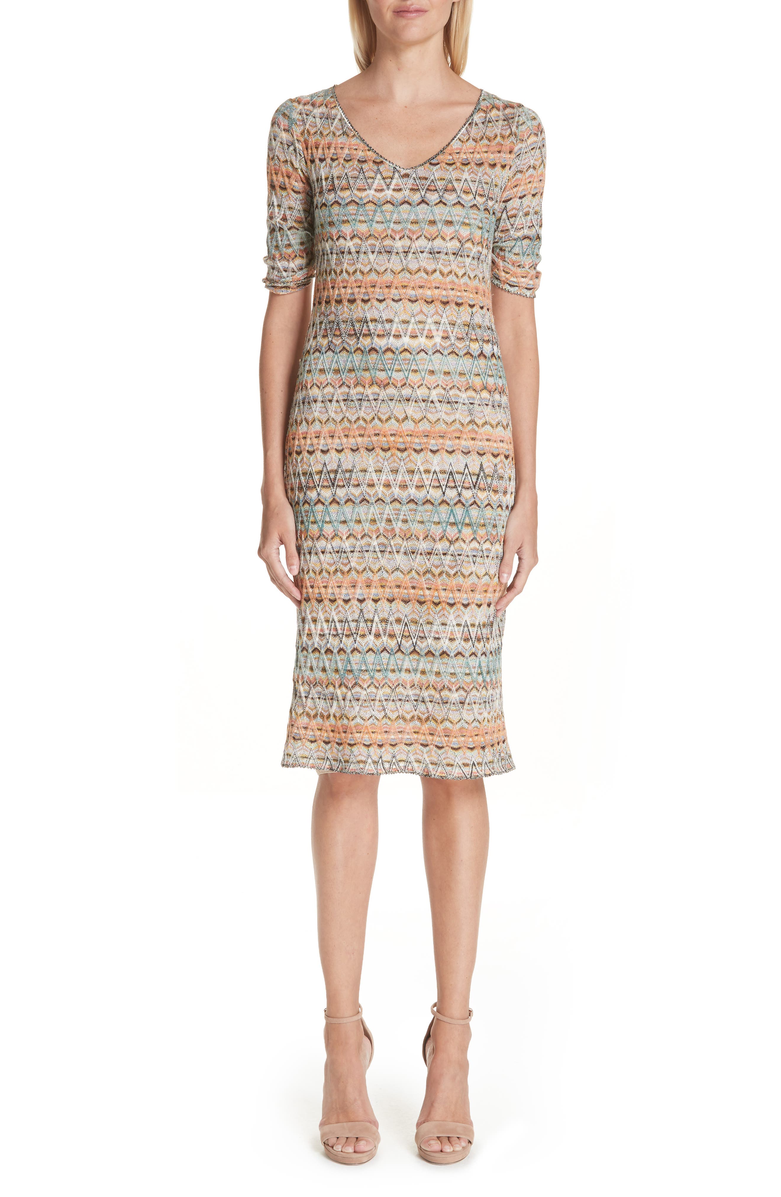 Missoni Open Knit Sweater Dress, US / 42 IT - White