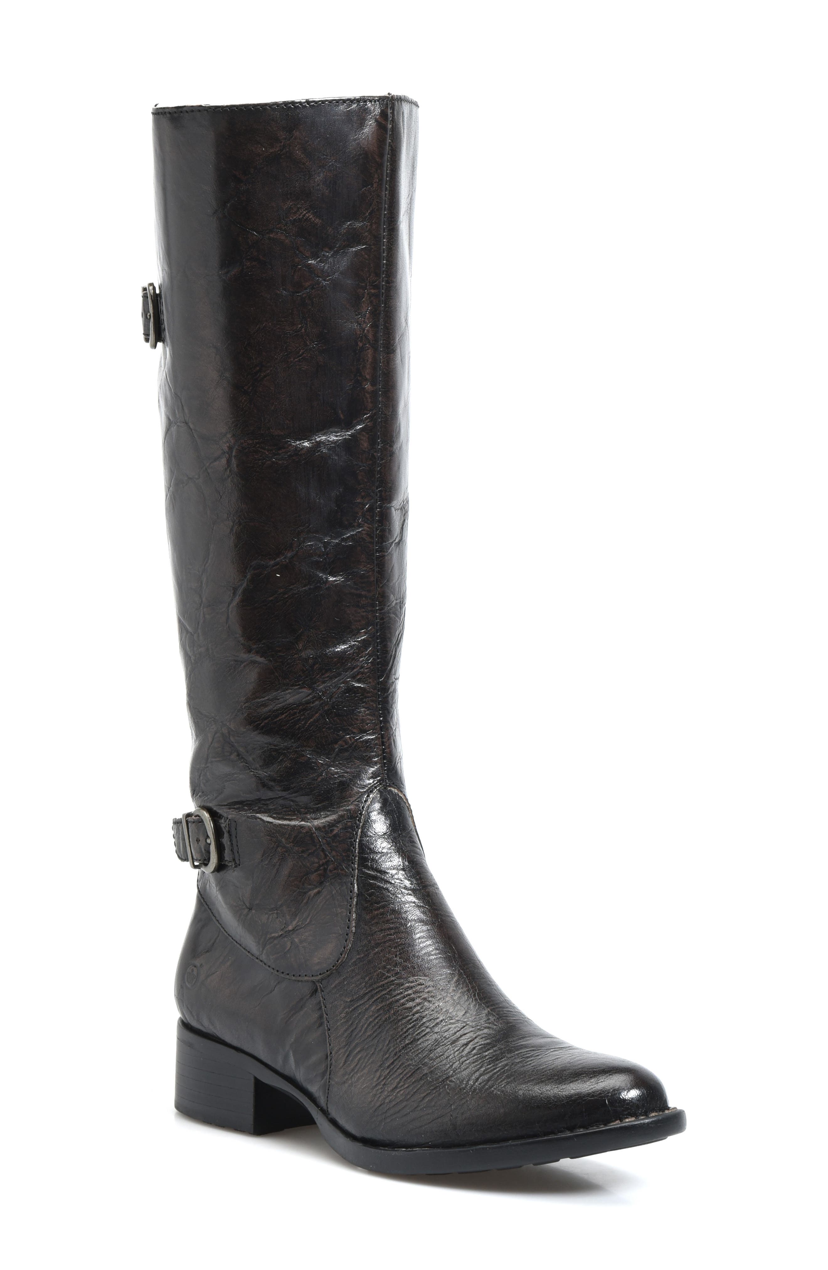B?rn Gibb Knee High Riding Boot, Wide Calf- Grey