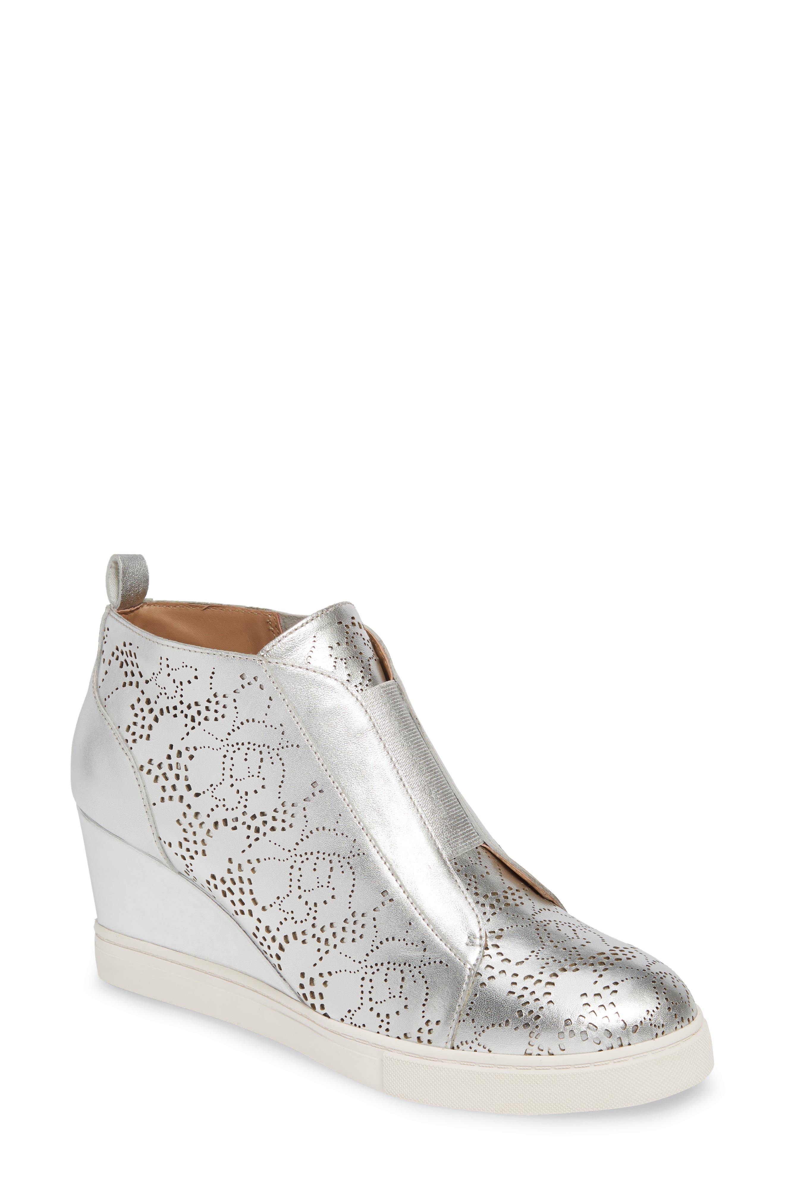 Linea Paolo Felicia Ii Wedge Bootie, Metallic