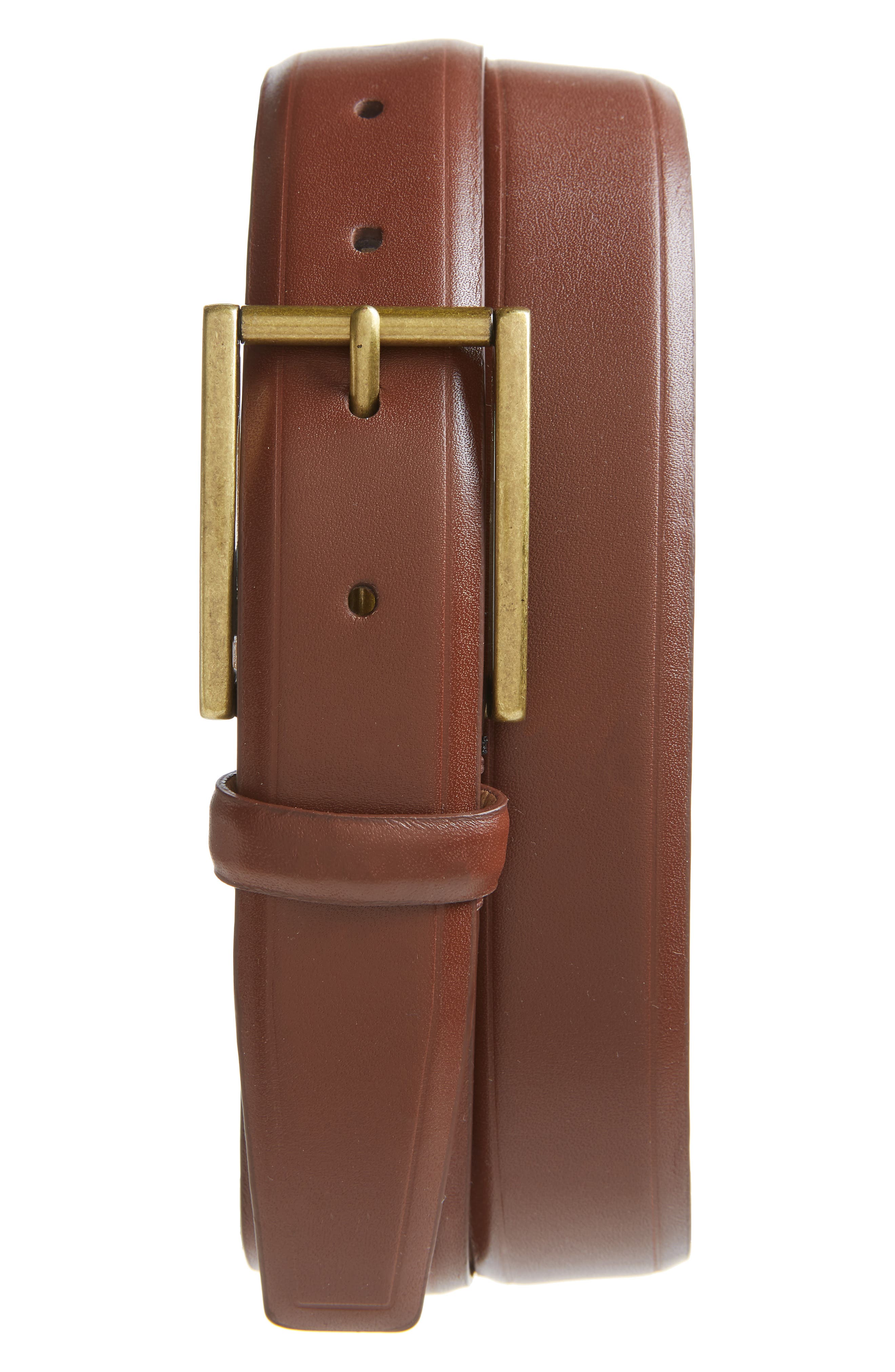 Cole Haan Leather Belt, British Tan