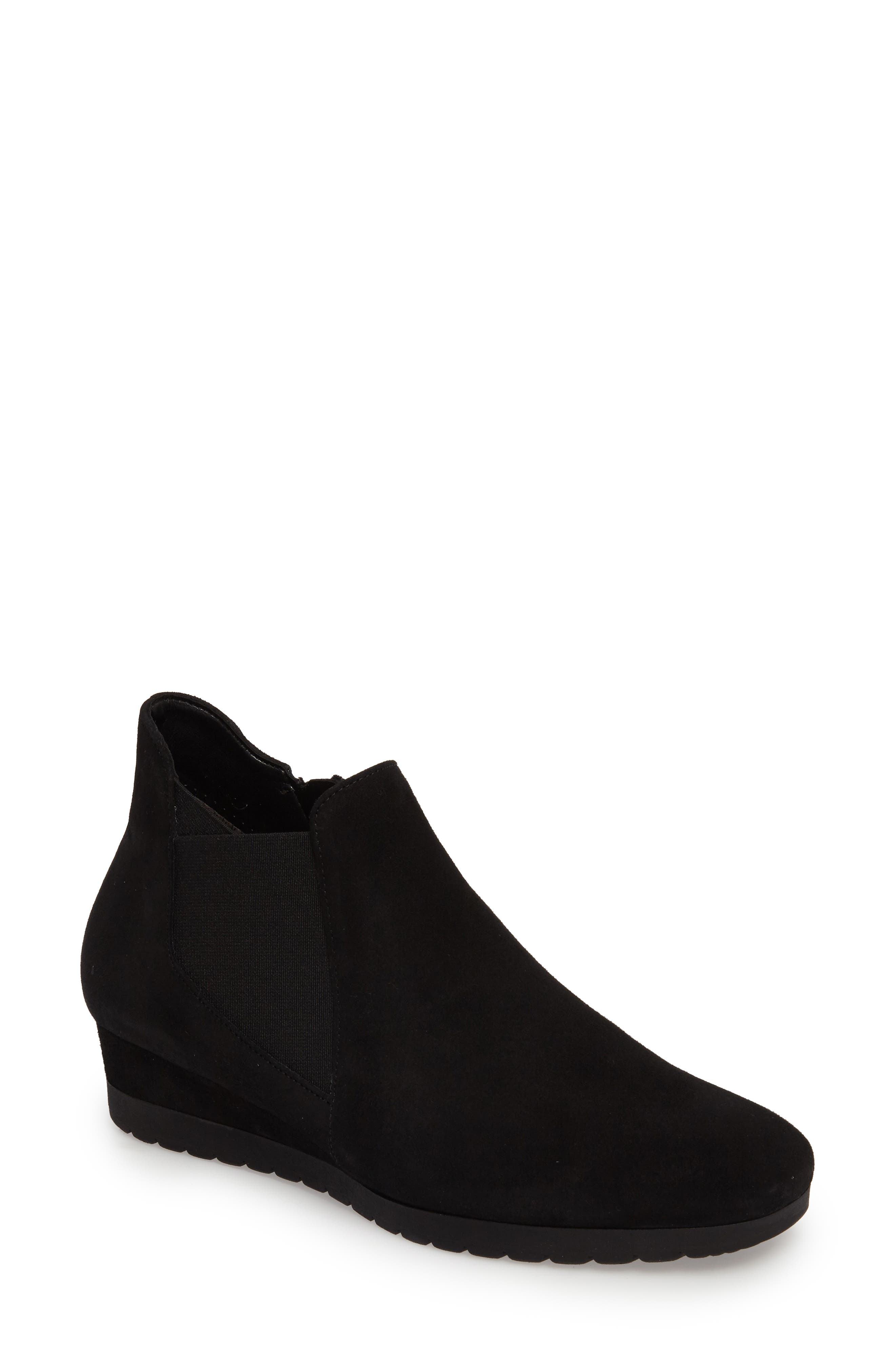 Gabor Wedge Bootie, Black