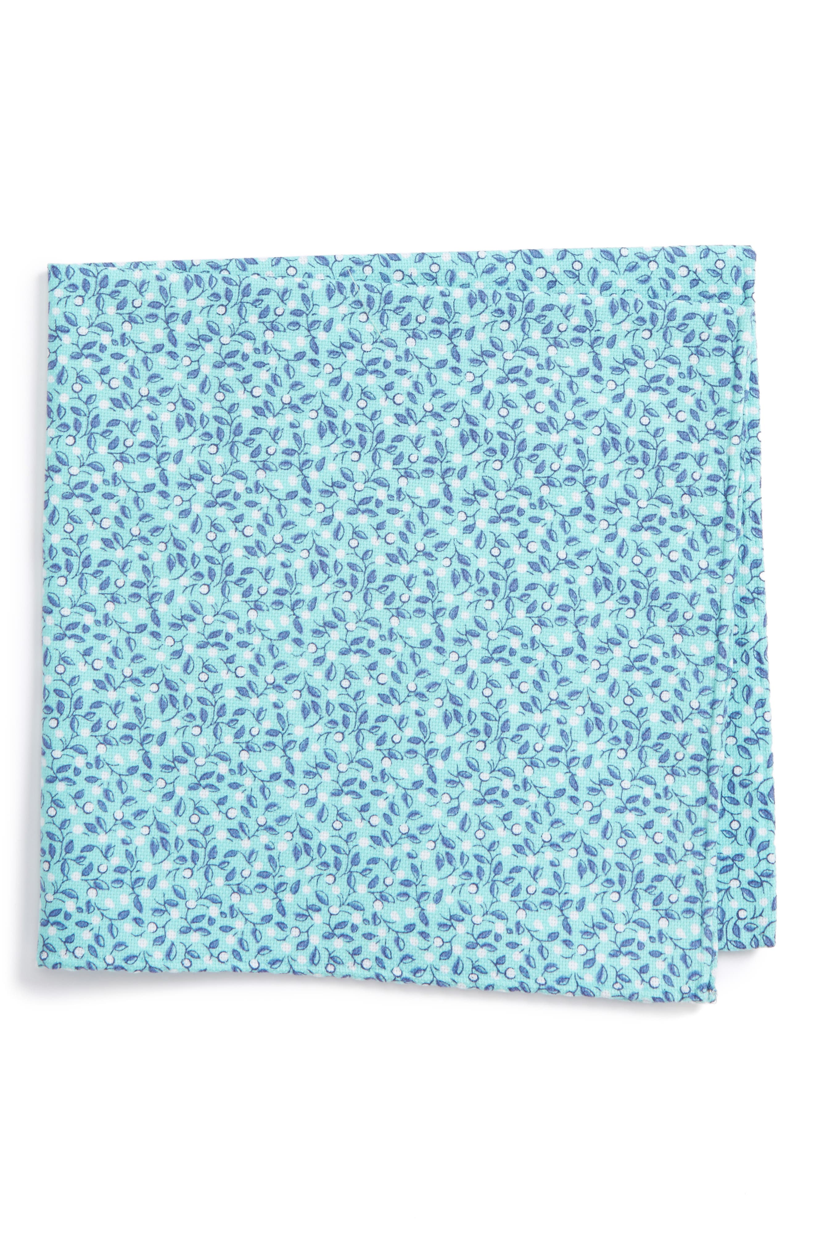 Calibrate 'Floral Vine' Cotton Pocket Square Nordstrom