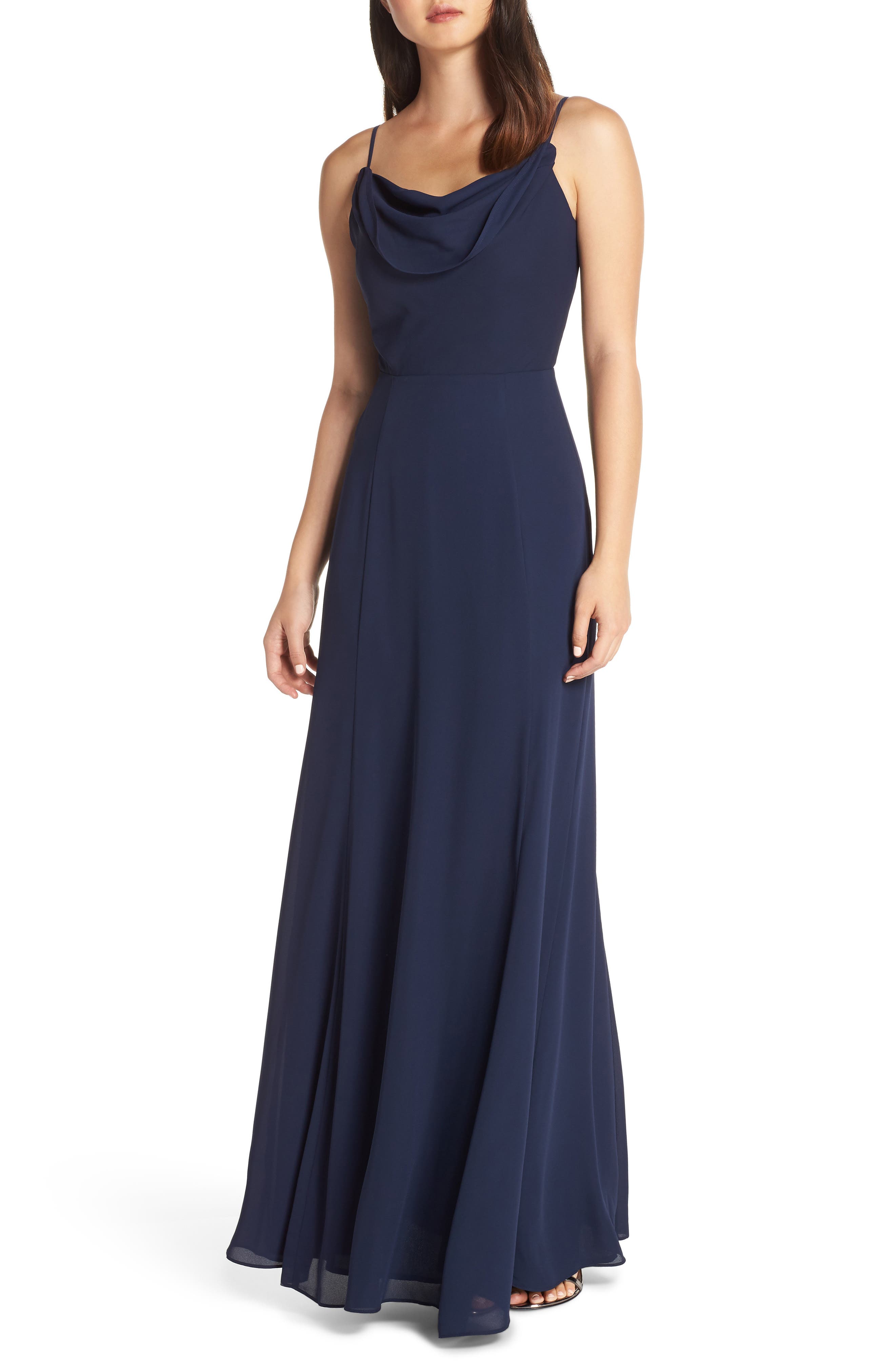 Wayf The Melanie Cowl Neck Gown