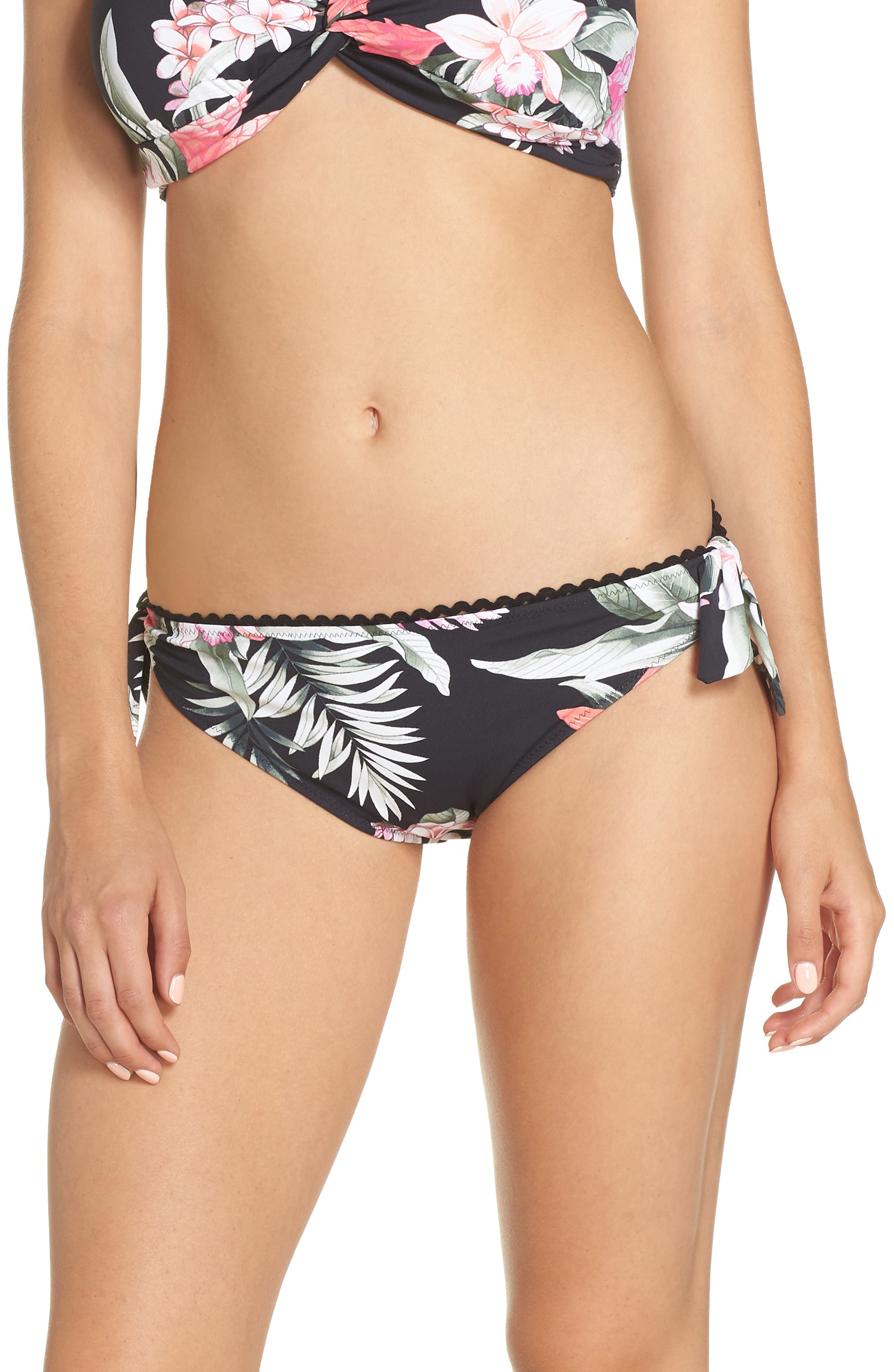 Tommy Bahama Ginger Reversible Tie Bikini Bottoms, Black