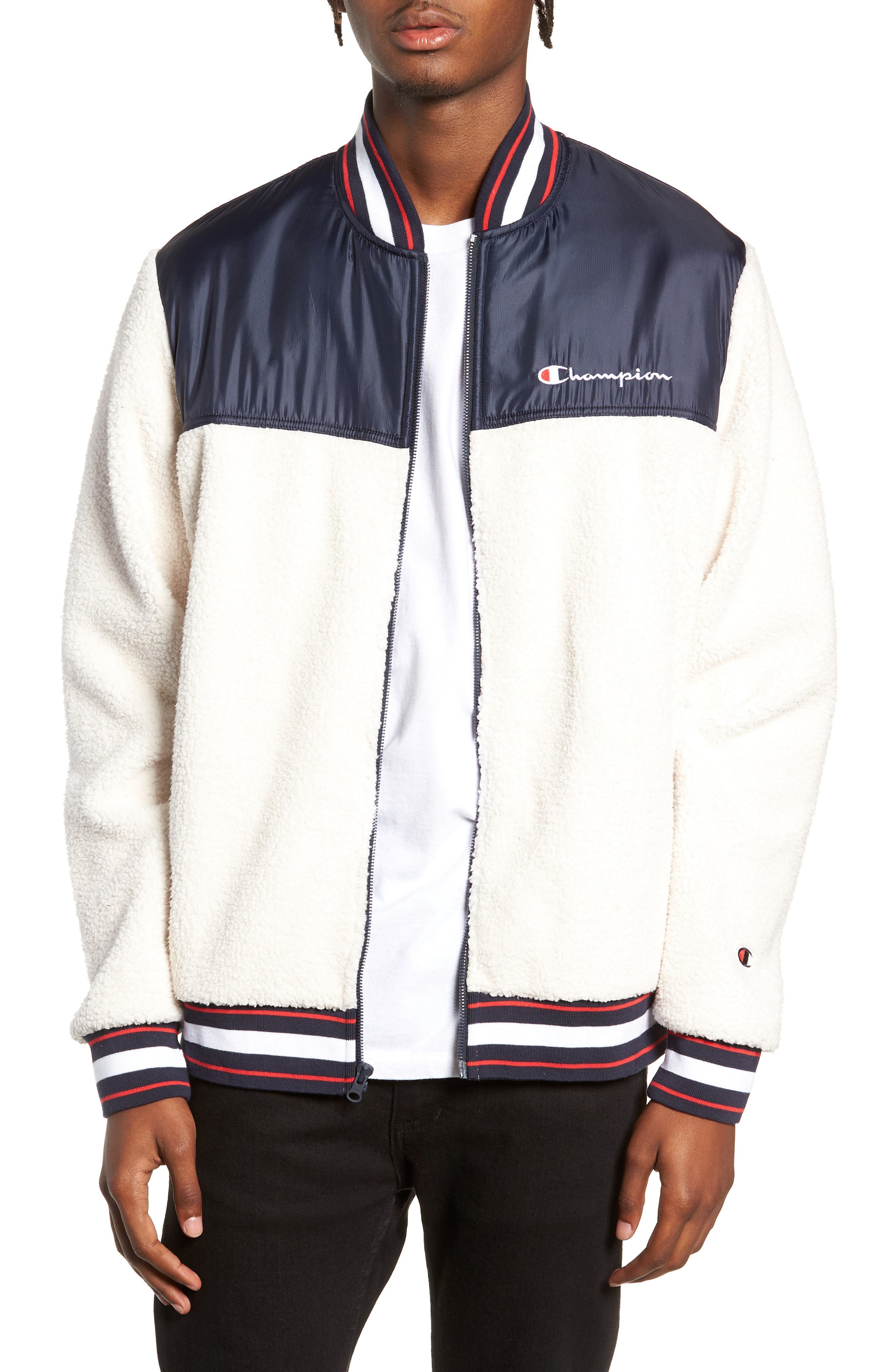 Champion Fleece Baseball Jacket