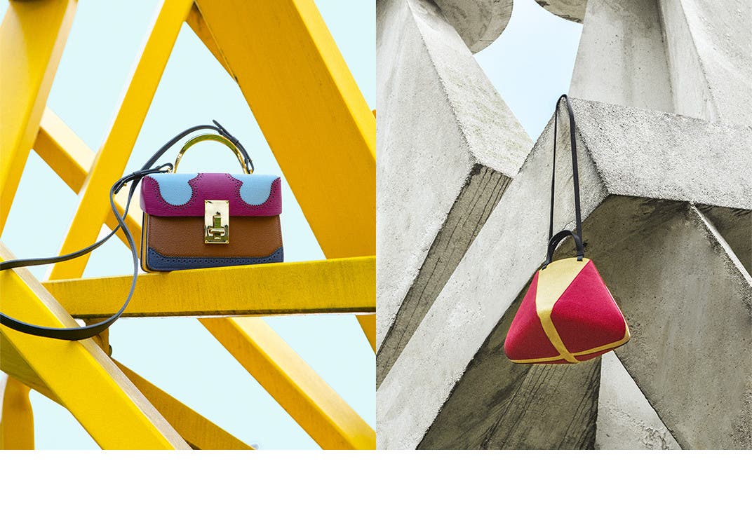 The VOLON designer handbags. 