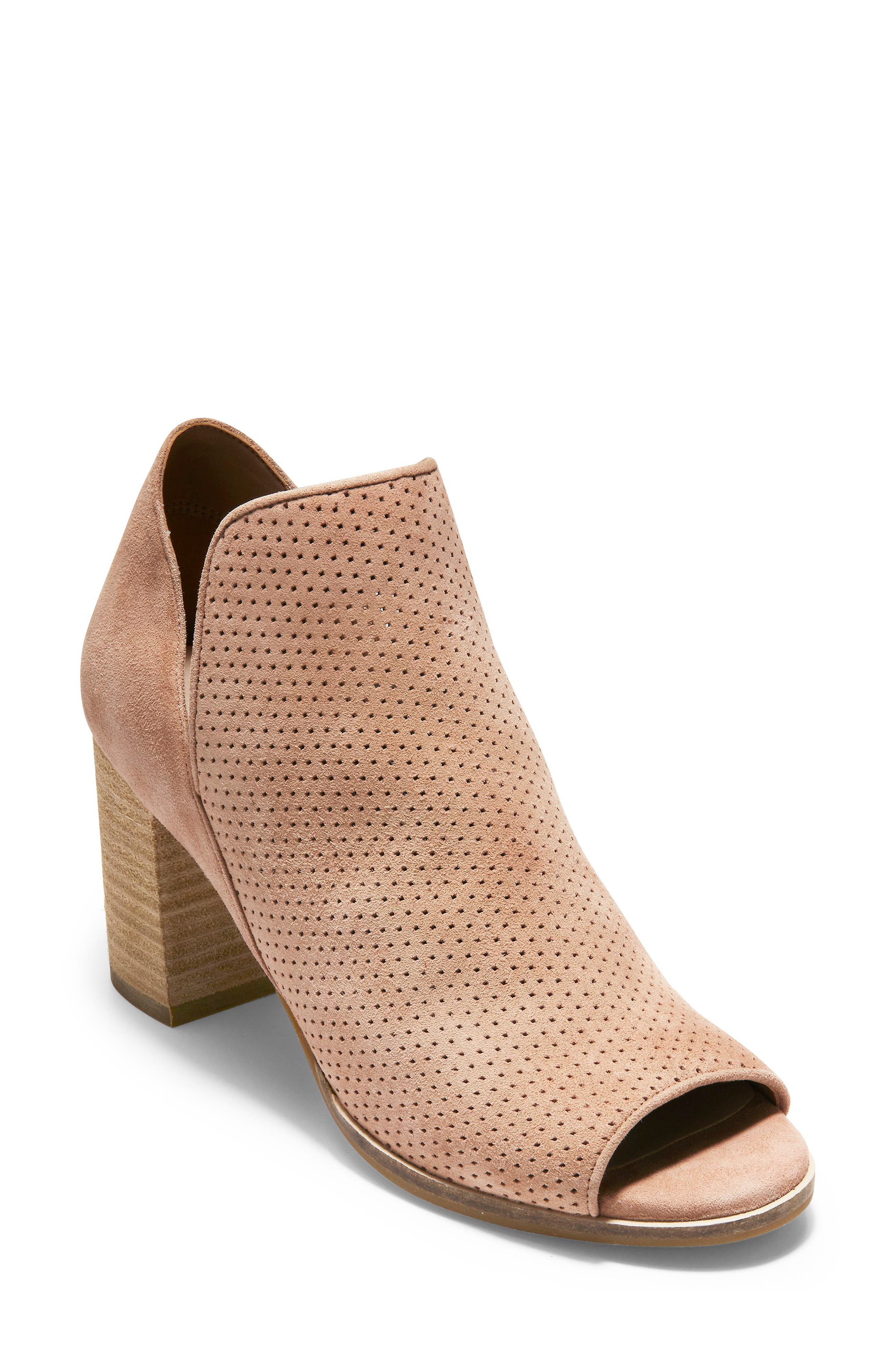 Cole Haan Shiloh Open Toe Bootie B - Pink
