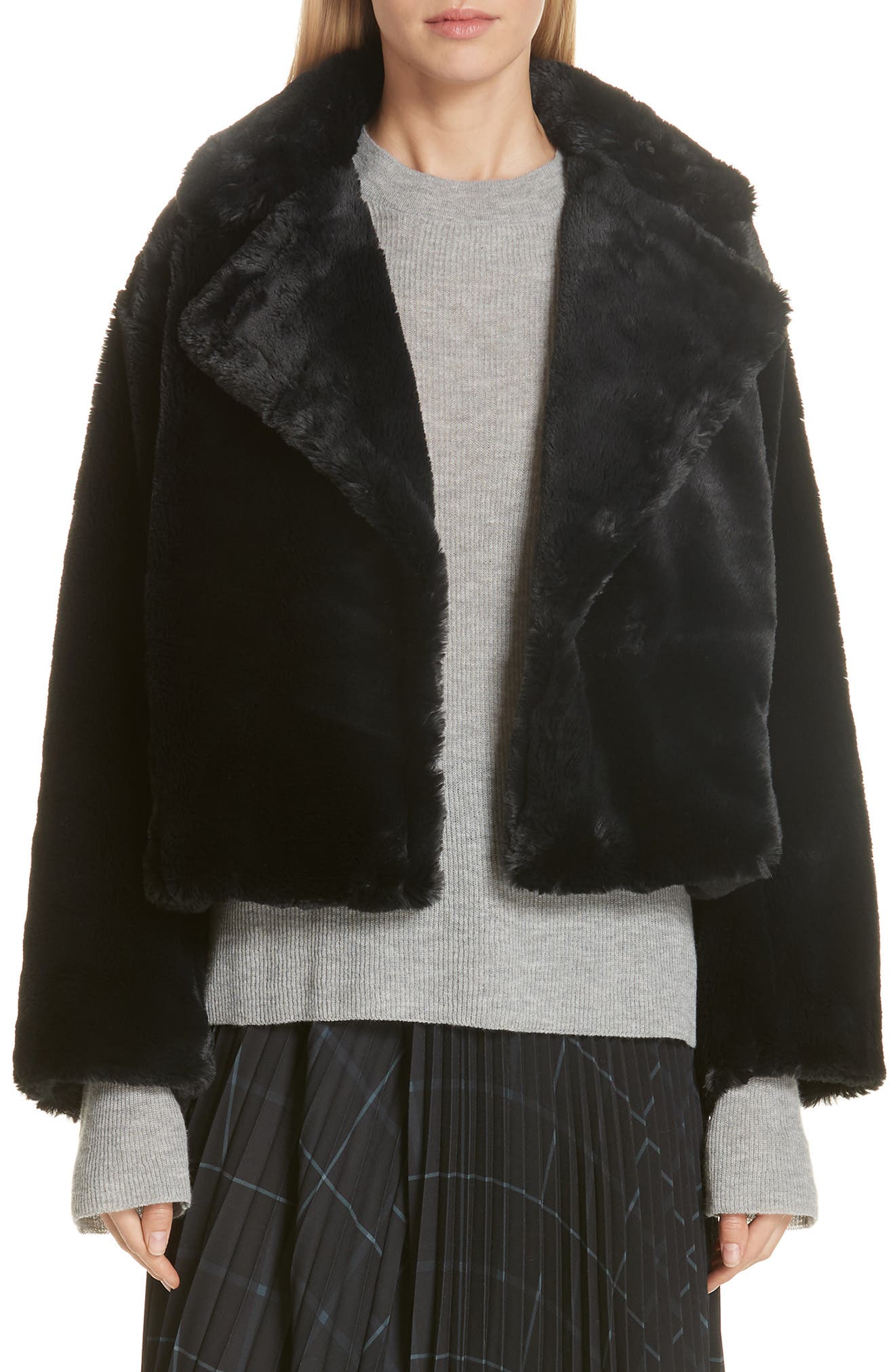 Vince Plush Faux Fur Coat Nordstrom