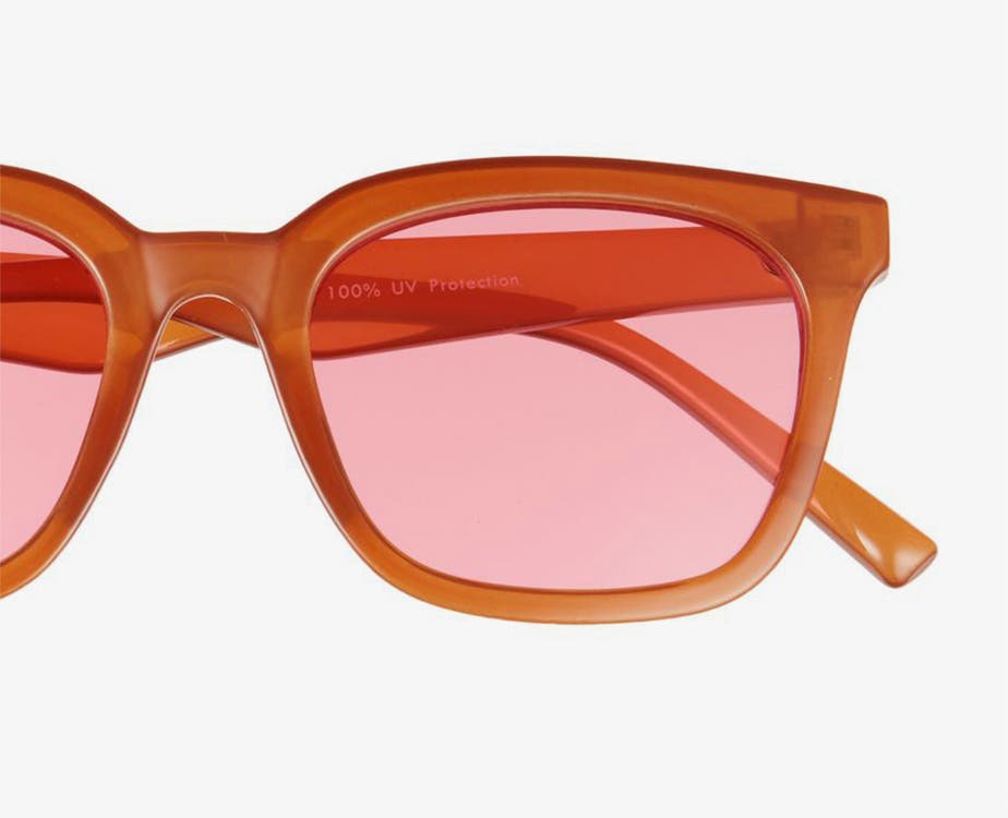 Sunglasses in a variety of shapes and colors.