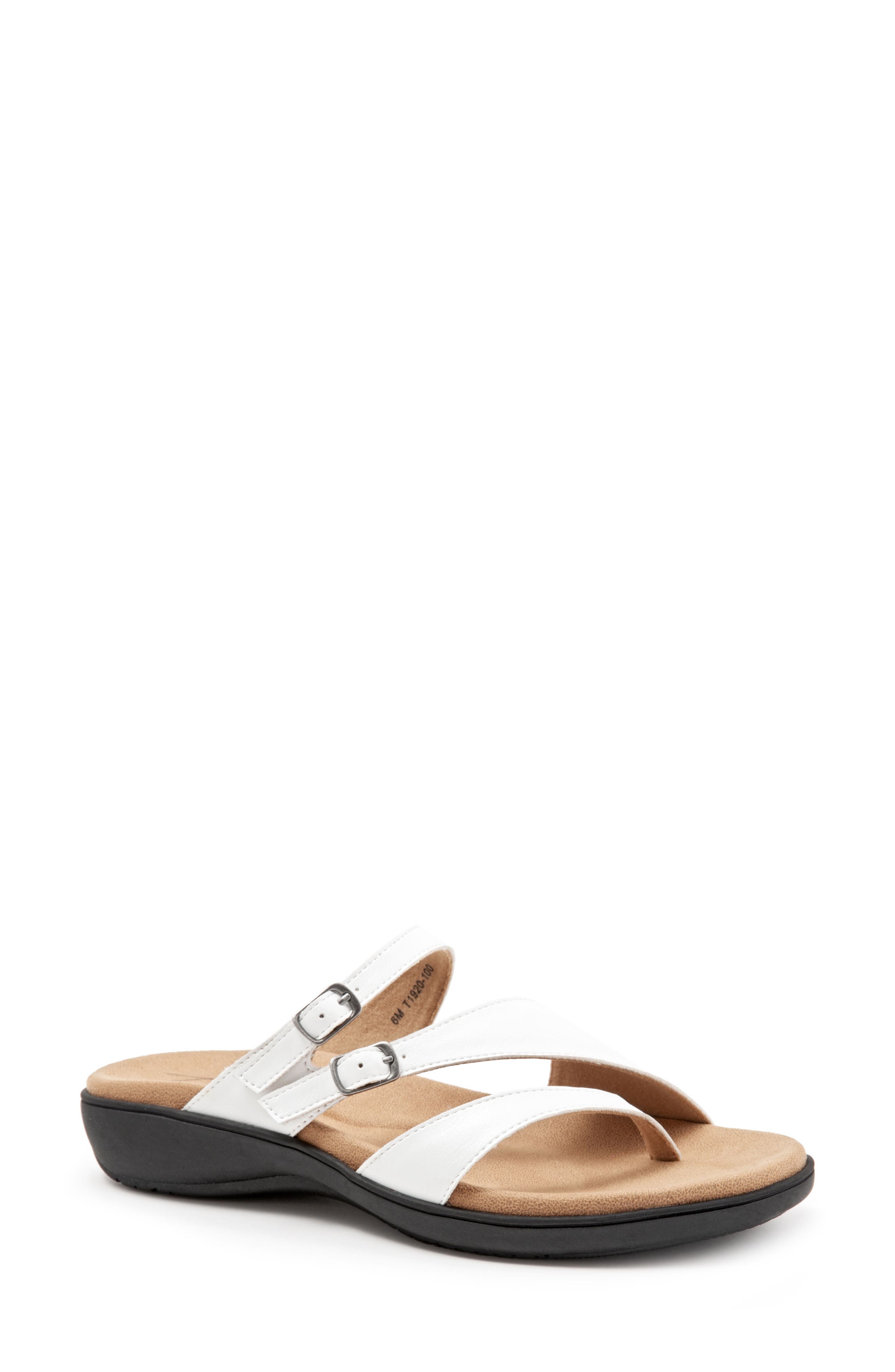 Trotters Vanna Slide Sandal N - White