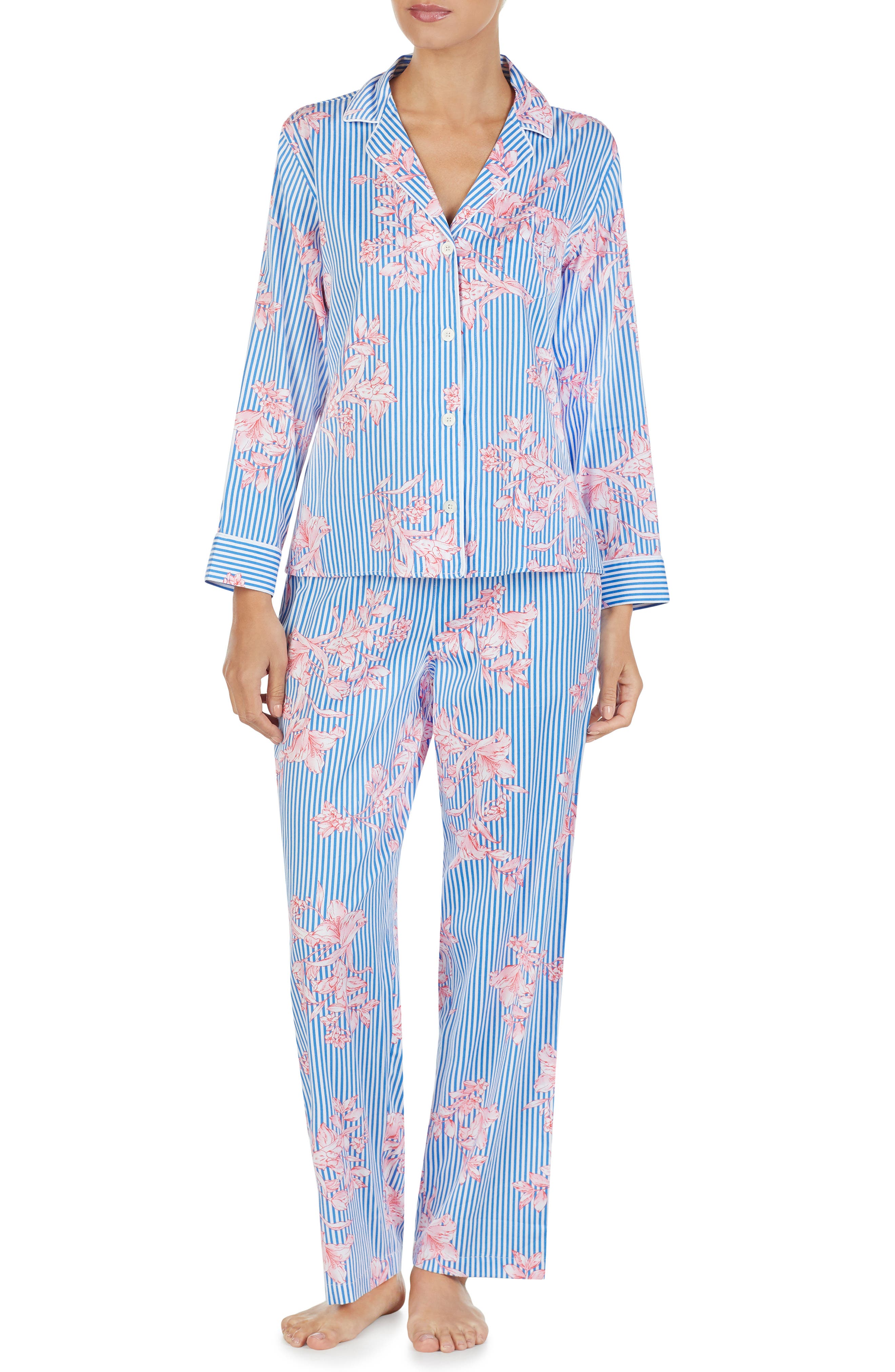 Lauren Ralph Lauren Floral Pajamas, Blue