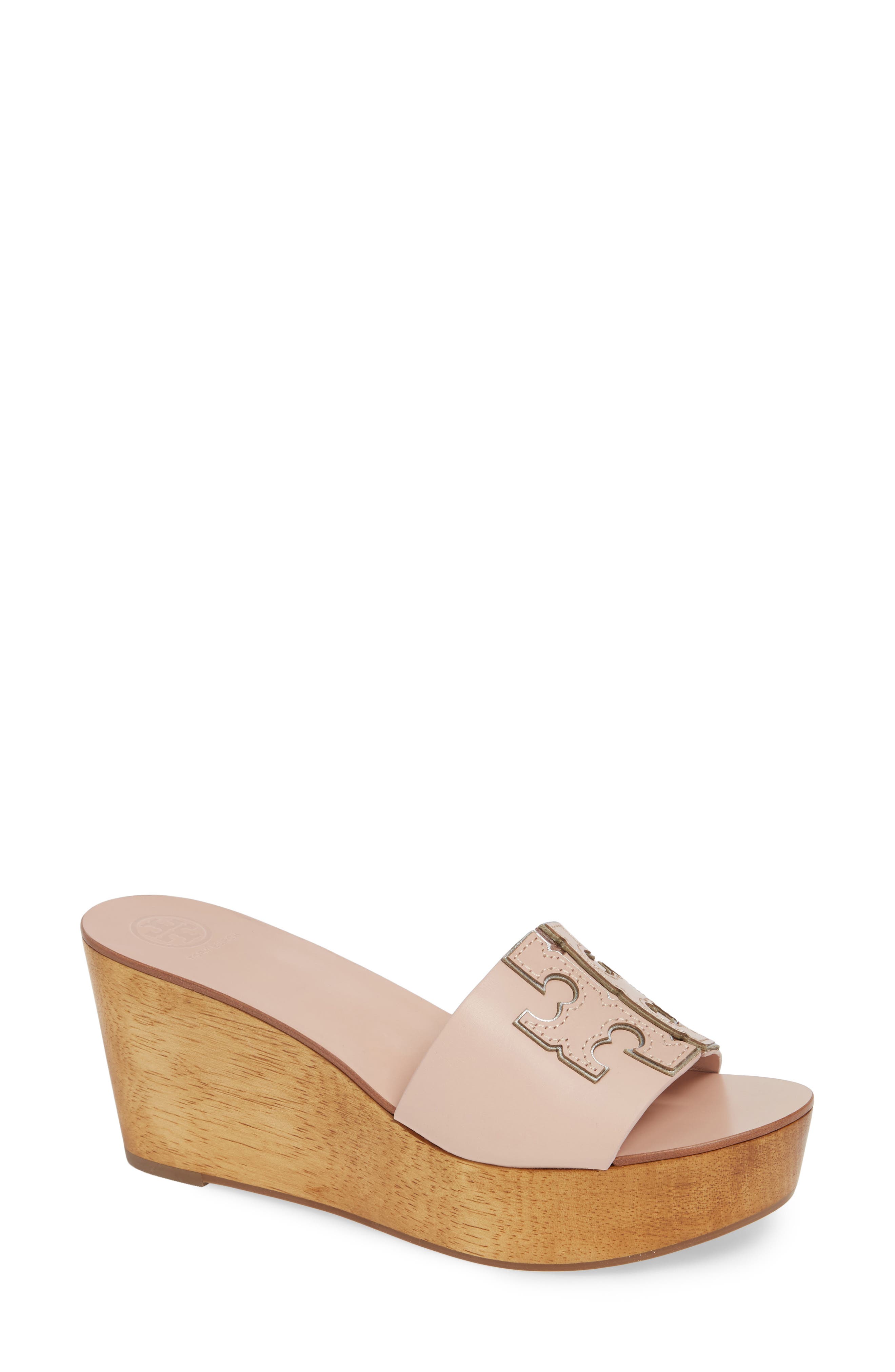 Tory Burch Ines Wedge Slide Sandal- Pink