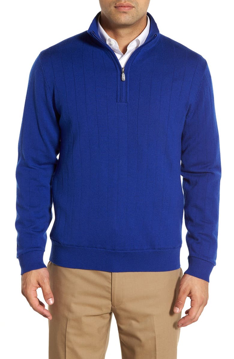 Bobby Jones Windproof Merino Wool Quarter Zip Sweater | Nordstrom