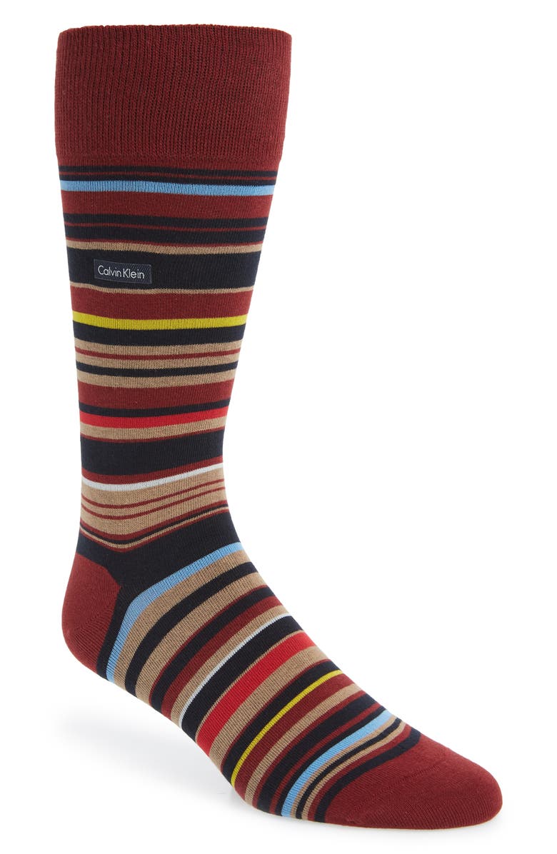 Calvin Klein Multistripe Emblem Socks | Nordstrom
