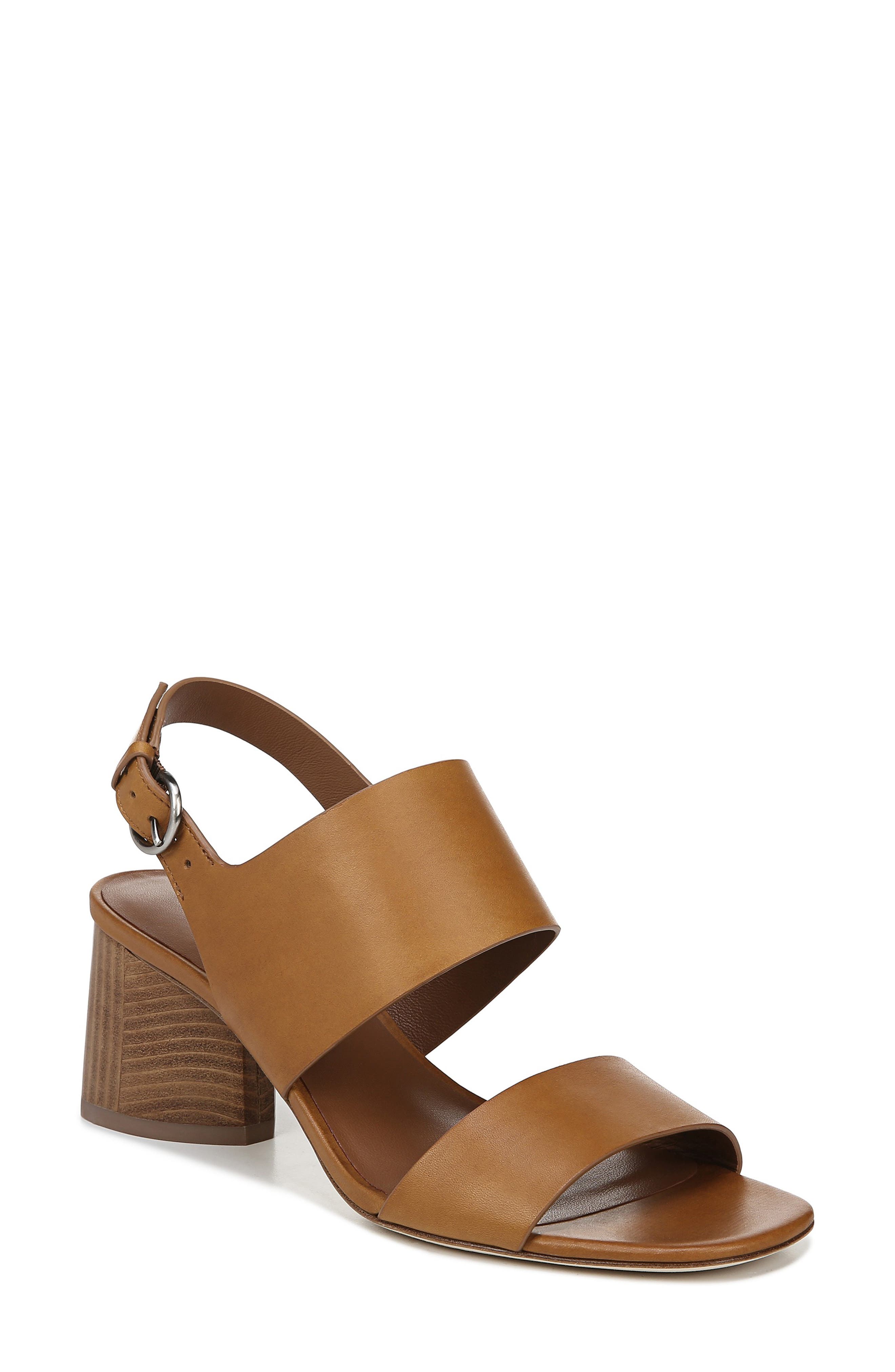 Via Spiga Libby Statement Heel Sandal, Brown