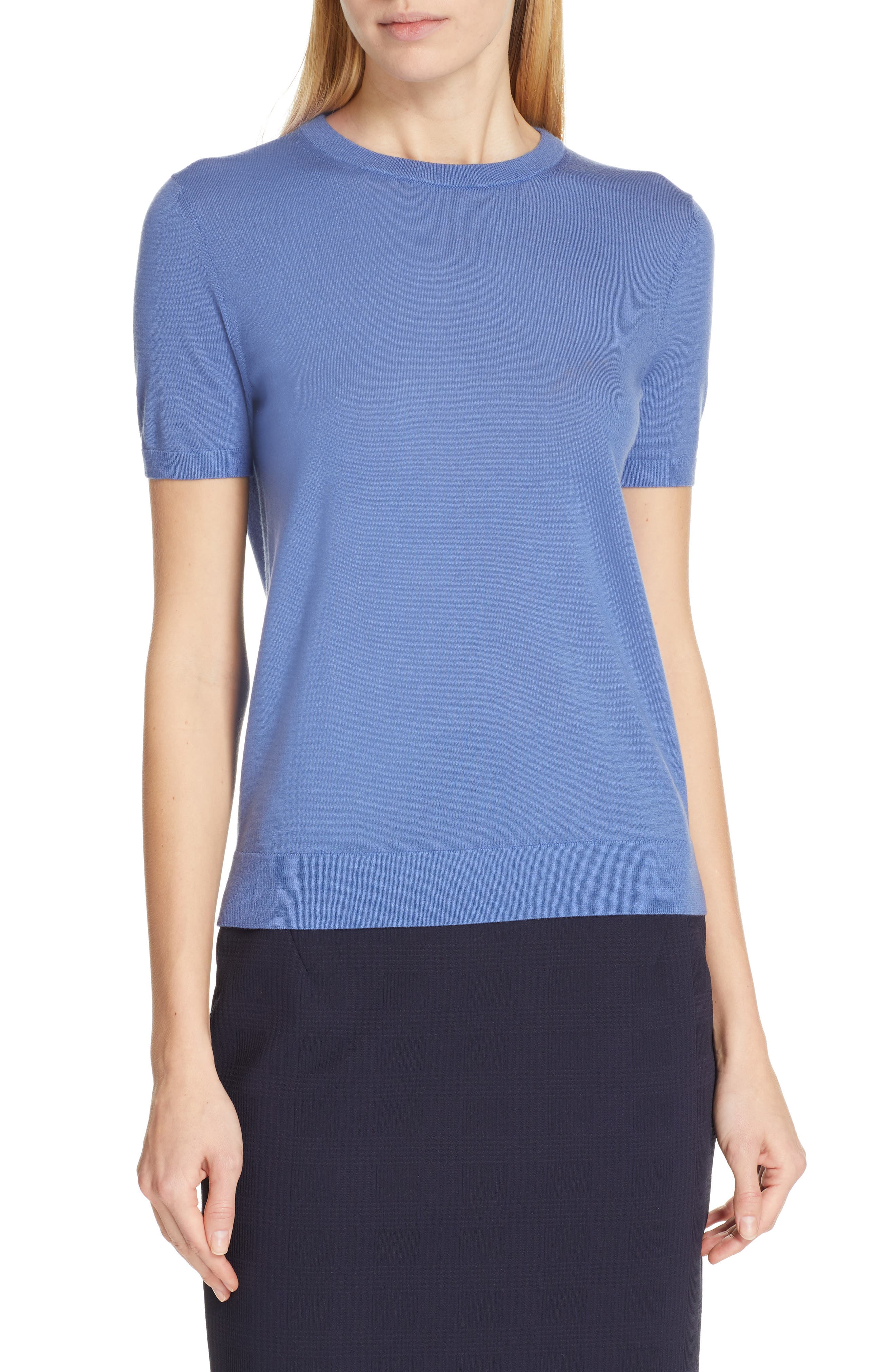 Boss Falyssa Merino Wool Knit Sweater, Blue