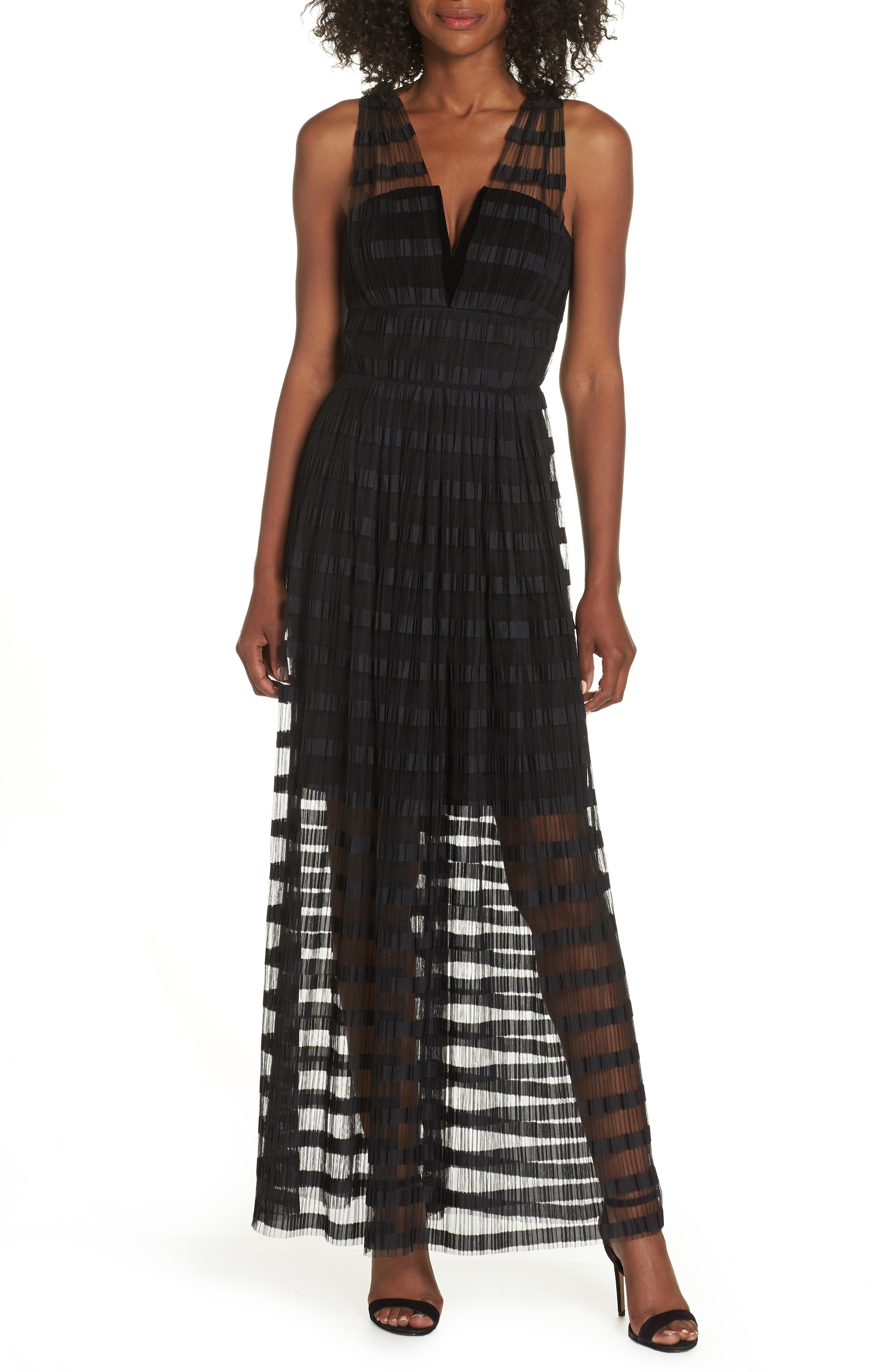 Adelyn Rae Charity Maxi Dress, Black