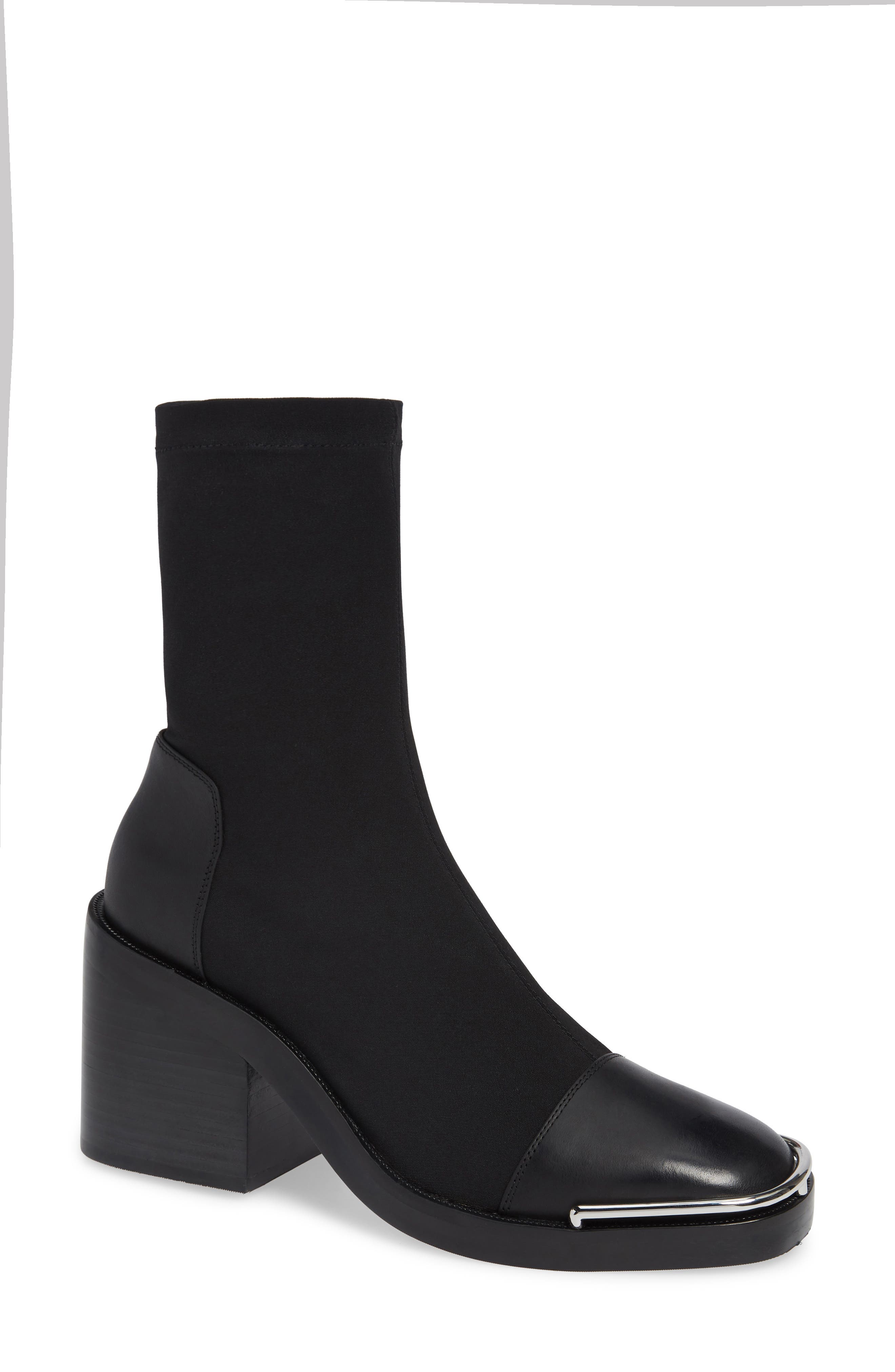 Alexander Wang Hailey Halo Sock Bootie - Black