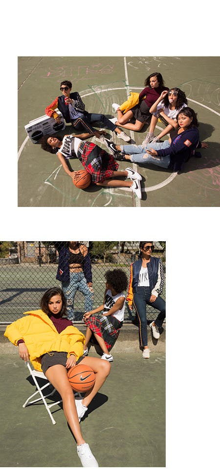 Nordstrom x Nike: pick-up game editorial.