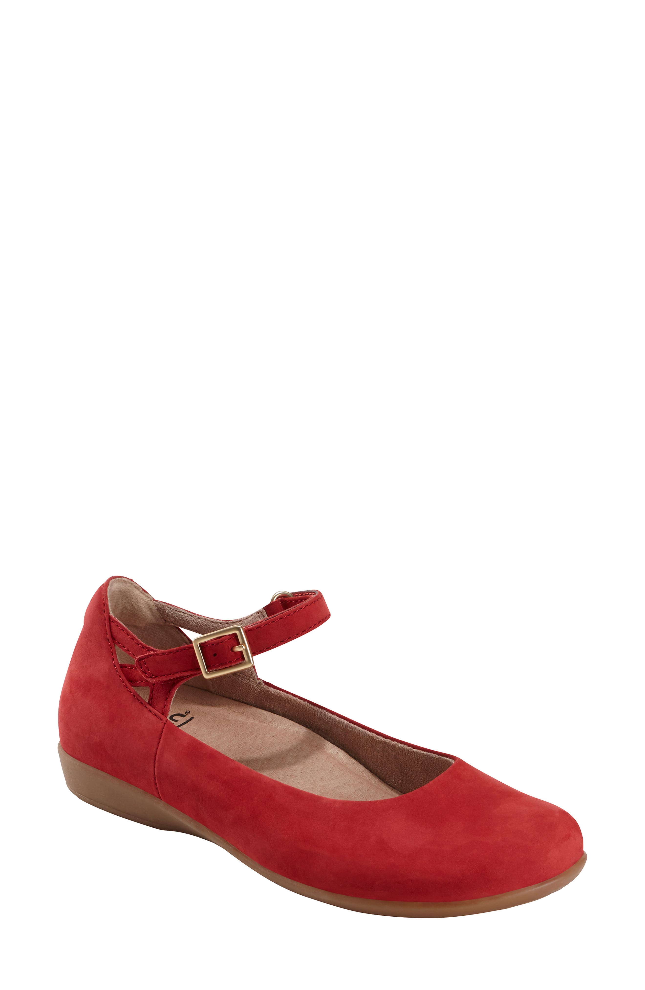 Earth Alma Mary Jane Flat, Red