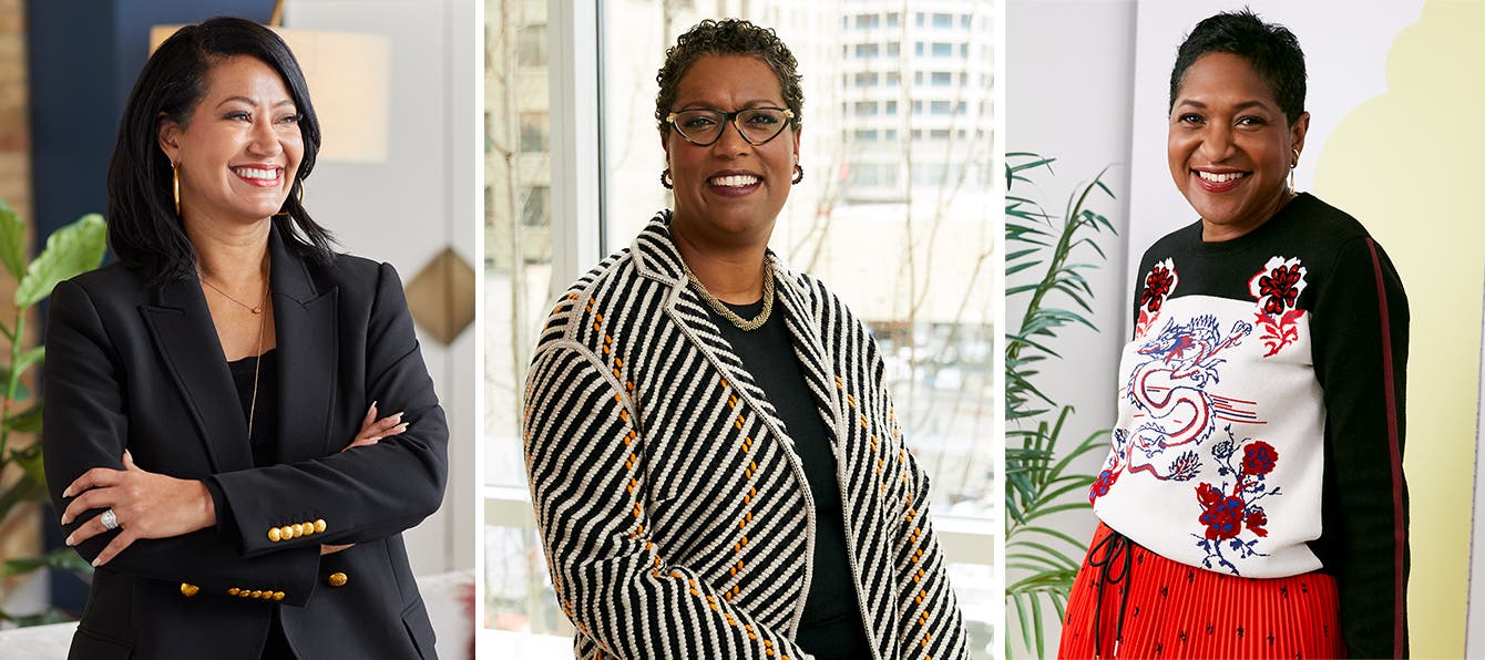 Three female African American executives from Nordstrom: Fanya Chandler, Farrell Redwine and Beverly Mills.