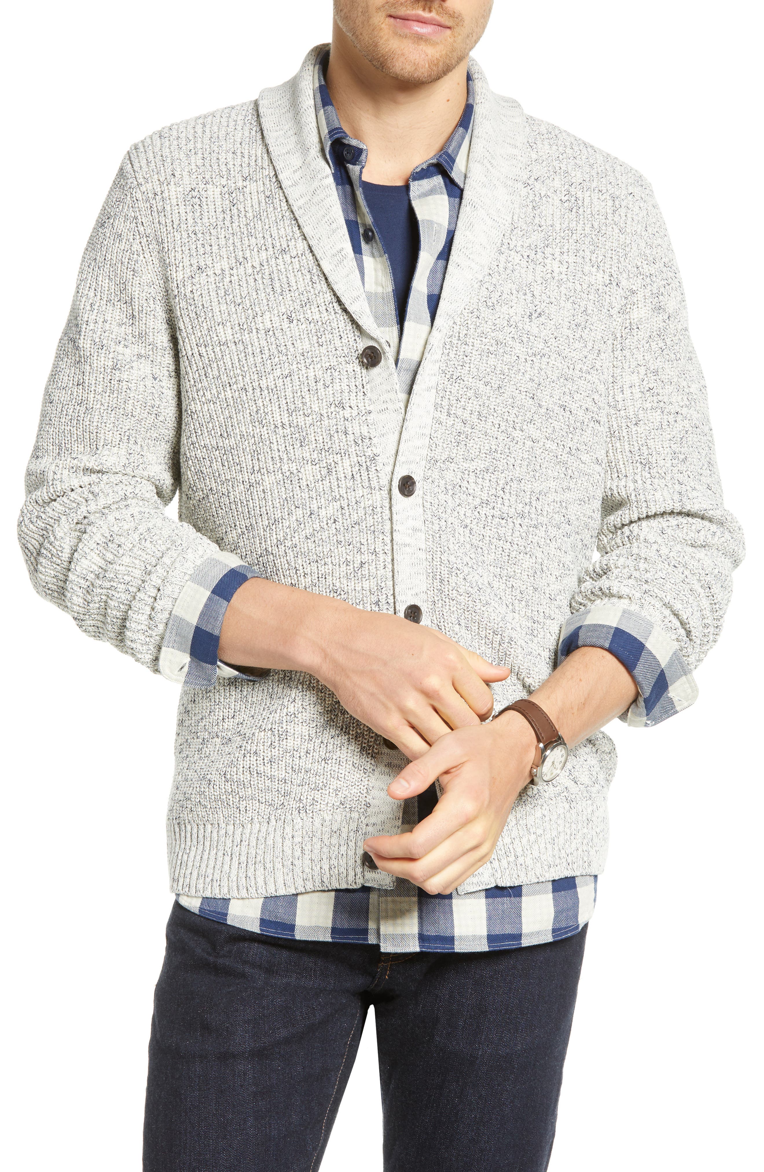 1901 Shawl Collar Marled Cardigan