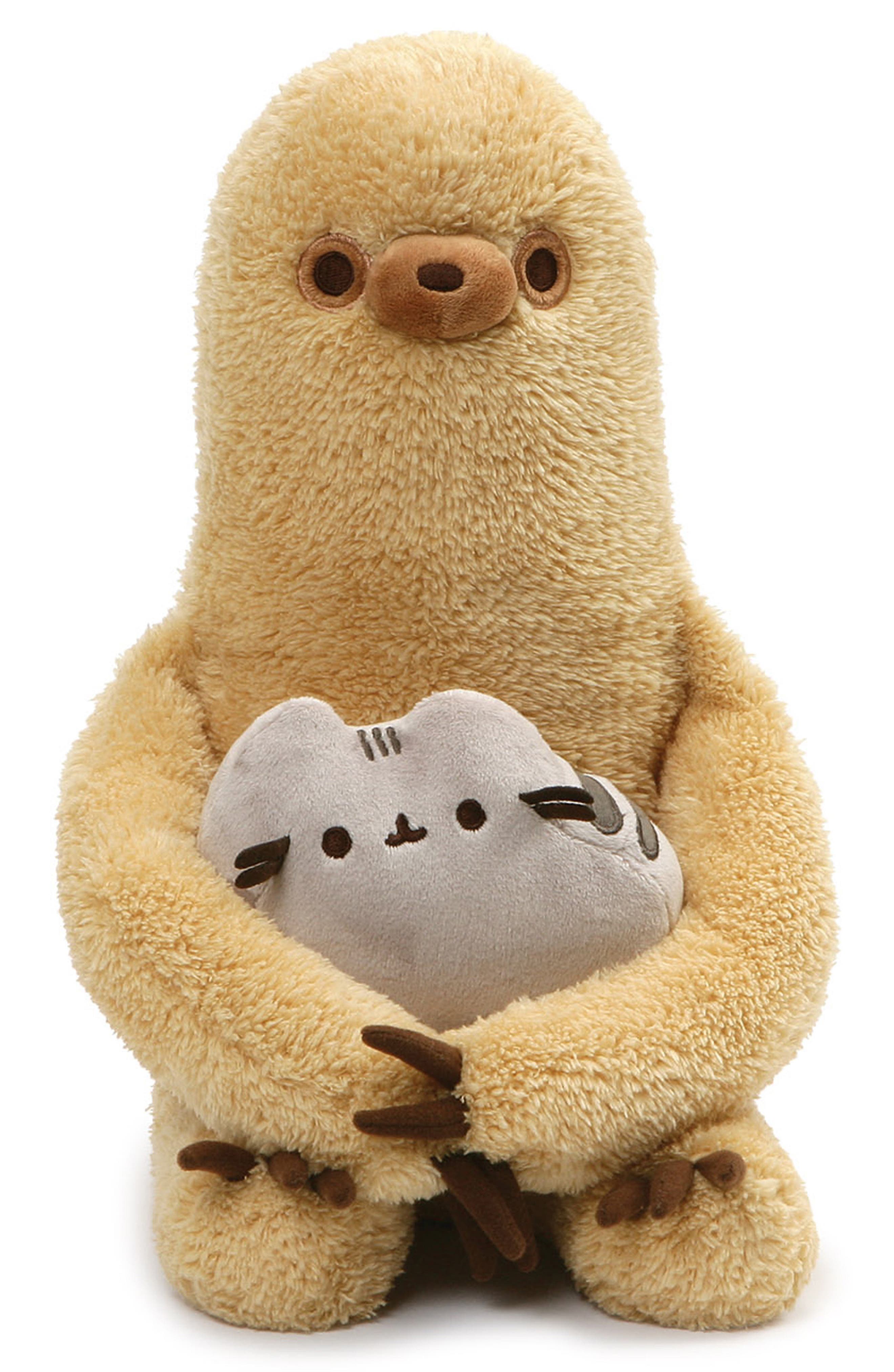 UPC 028399111824 product image for Gund Sloth Holding Pusheen Stuffed Animals | upcitemdb.com
