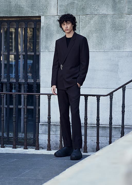 Men's designer clothing from Givenchy and Thom Sweeney.