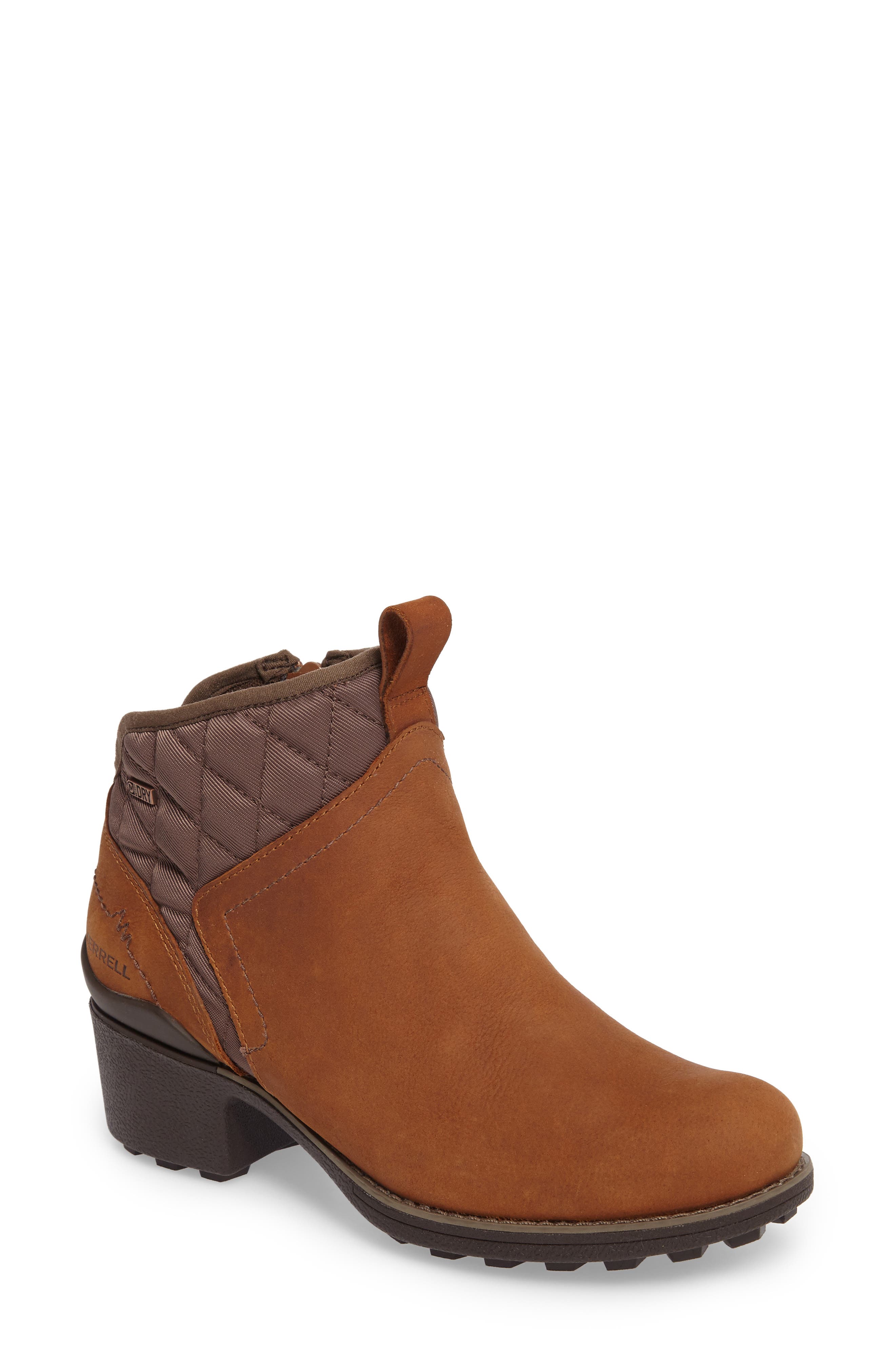 Merrell Chateau Mid Pull Waterproof Bootie- Brown