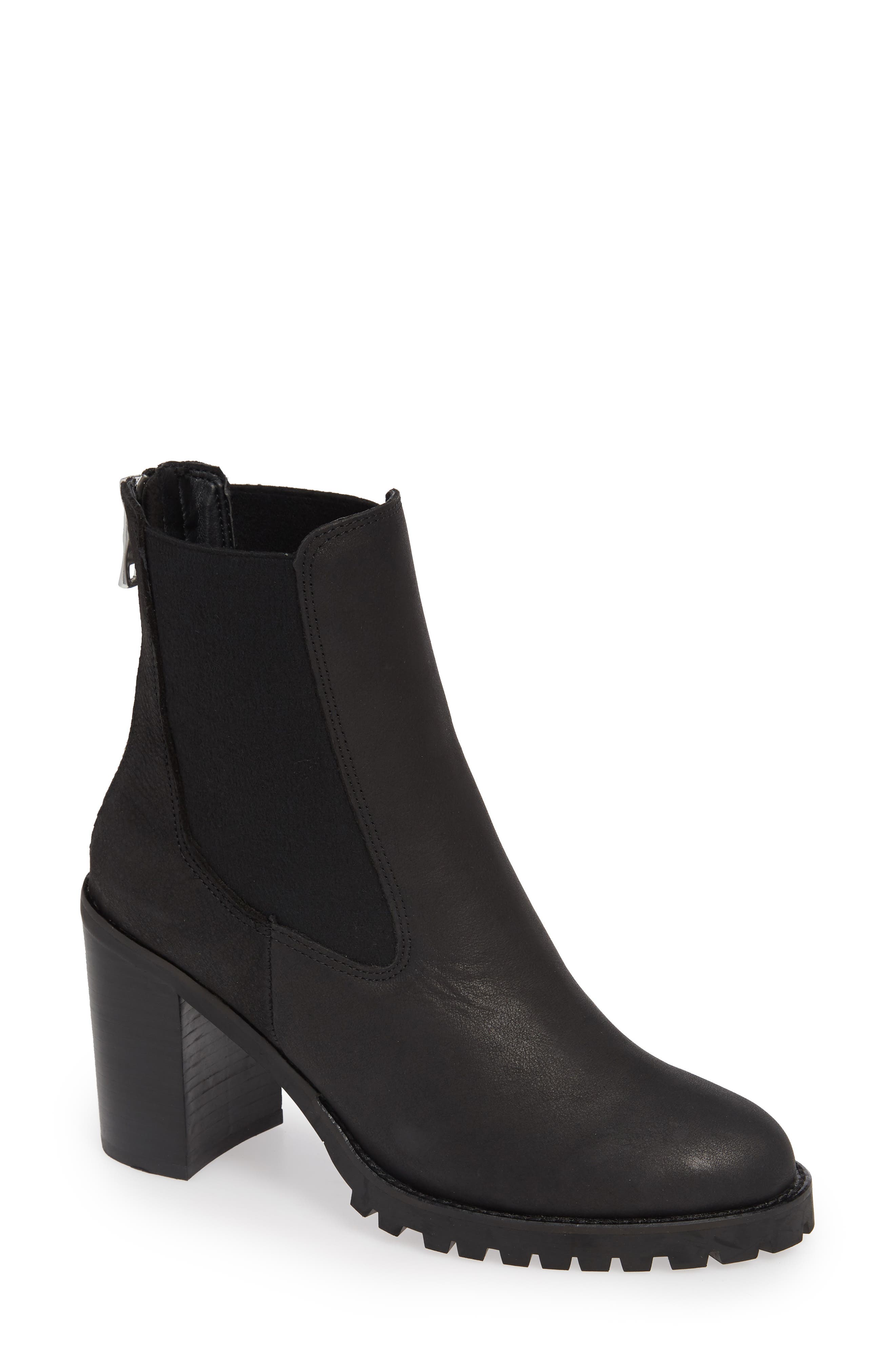 Chinese Laundry Jersey Zip Chelsea Bootie, Black