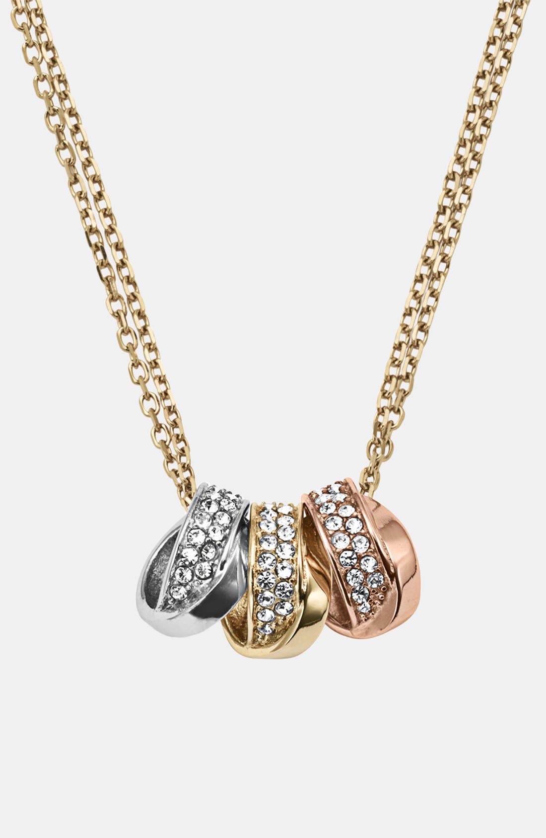 Michael Kors 'Statement Brilliance' 3Ring Necklace Nordstrom
