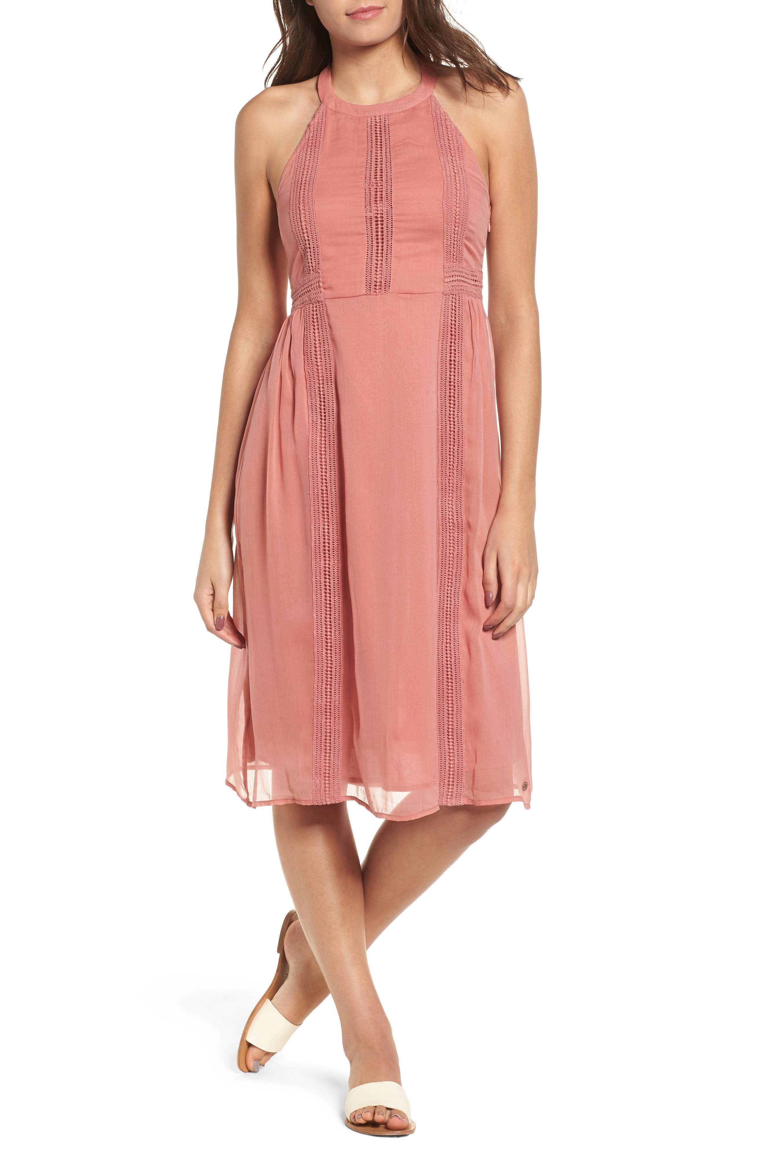 Roxy Blurred Landscape Dress, Pink