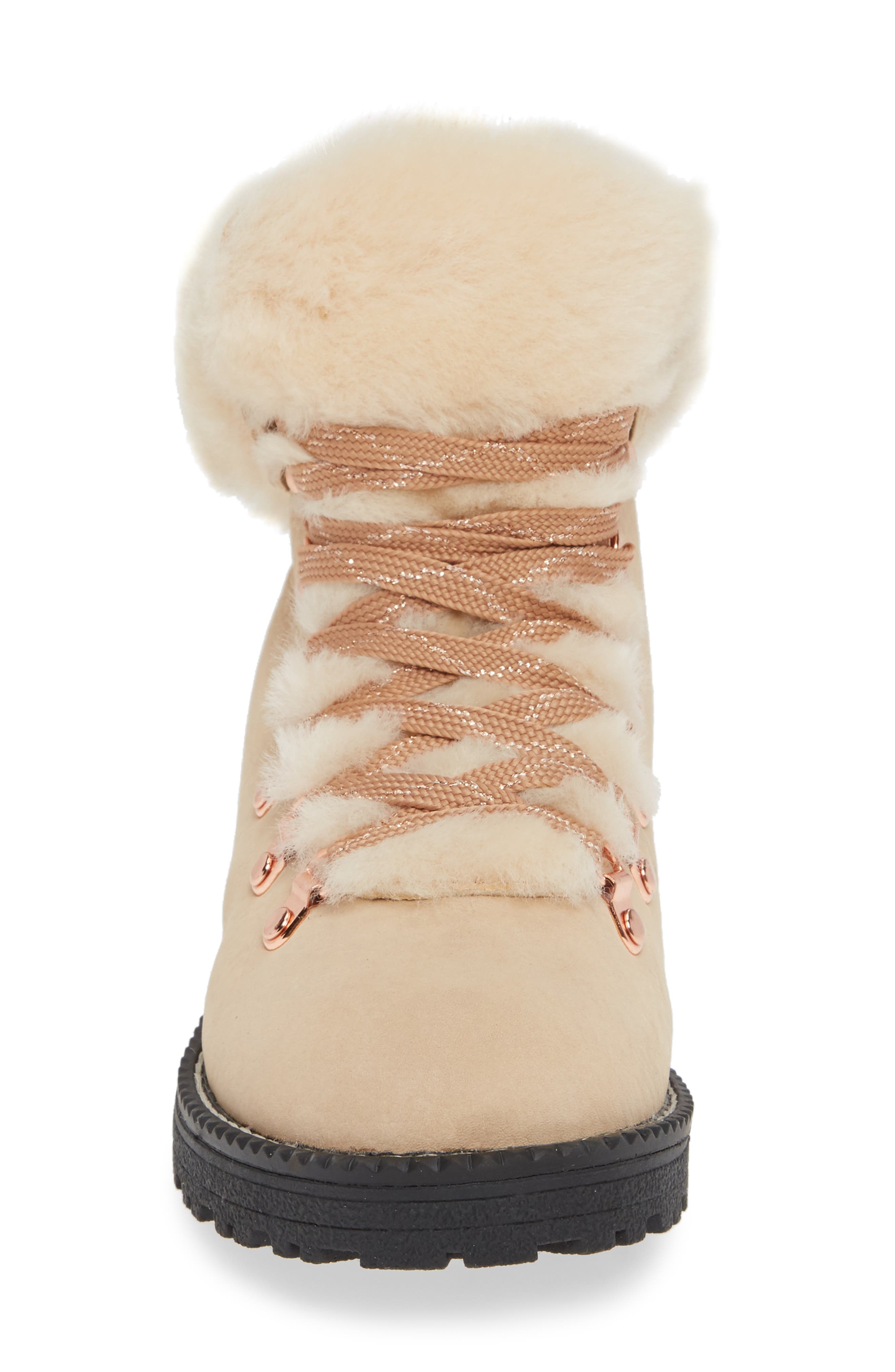 nordic genuine shearling cuff winter boot