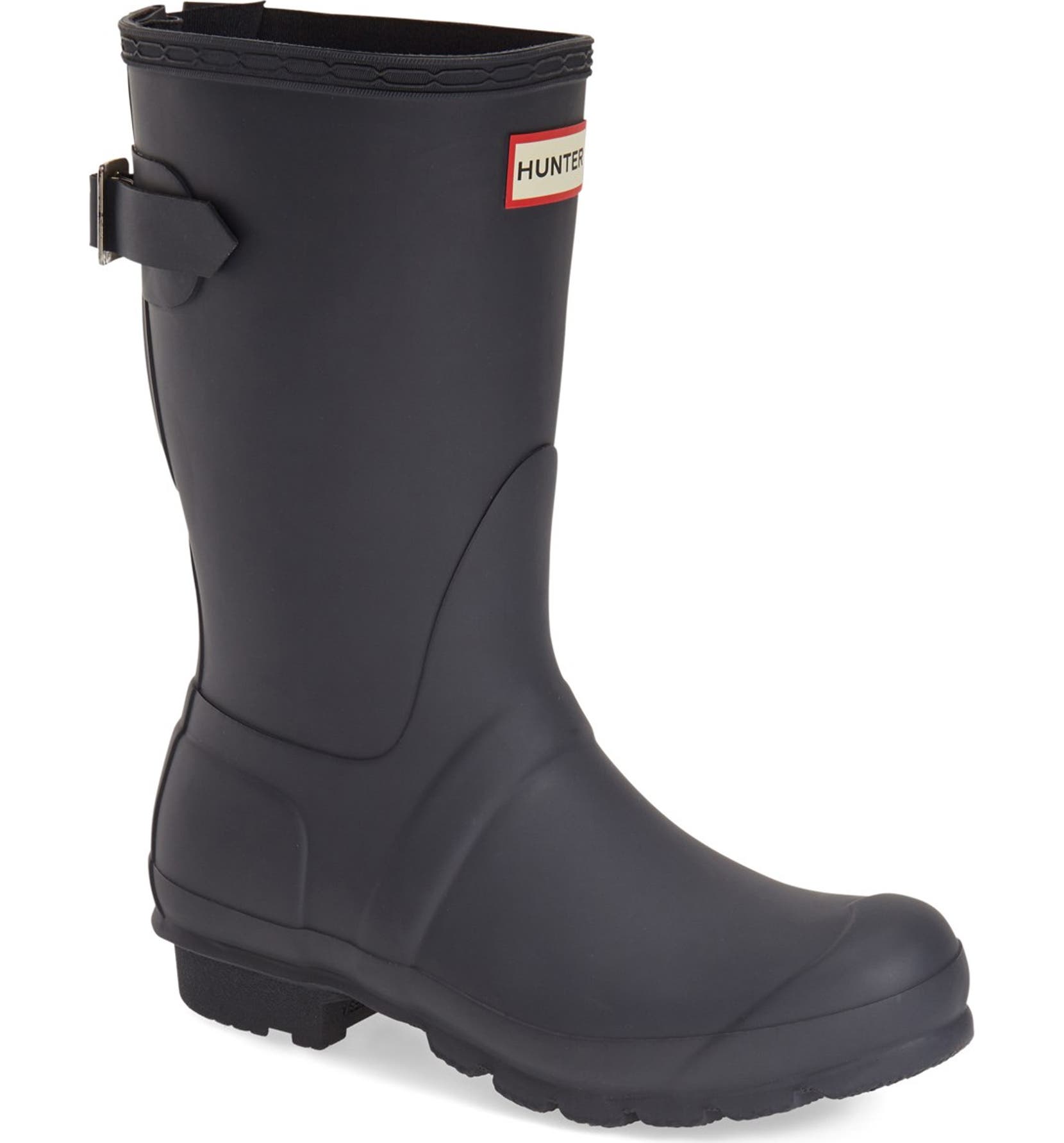 Hunter Original Short Back Adjule Waterproof Rain Boot Women Hunter Original Short Back Adjule Waterproof Rain Boot Women Nordstrom