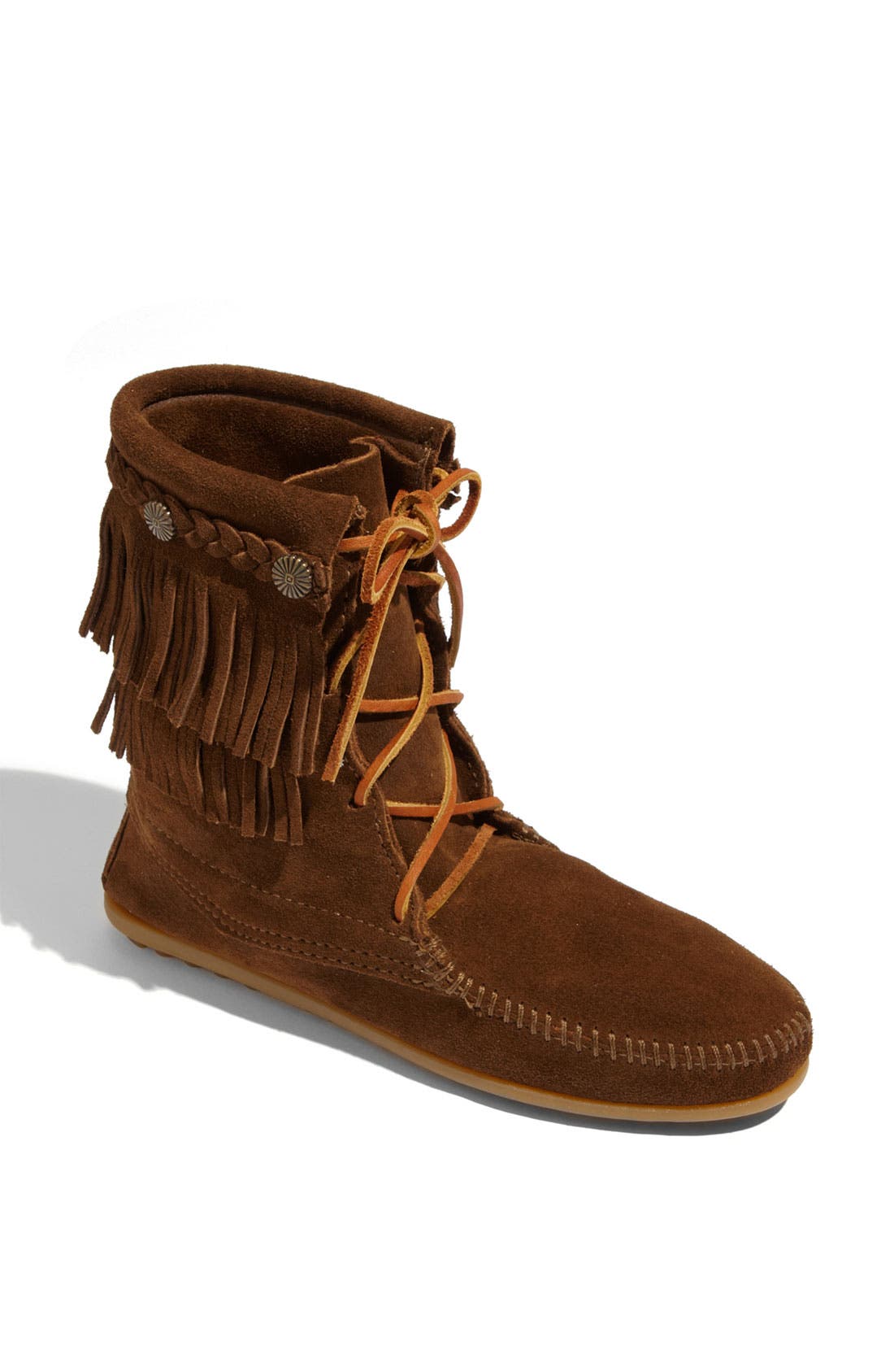 'Tramper' Double Fringe Moccasin Boot (Women) Nordstrom