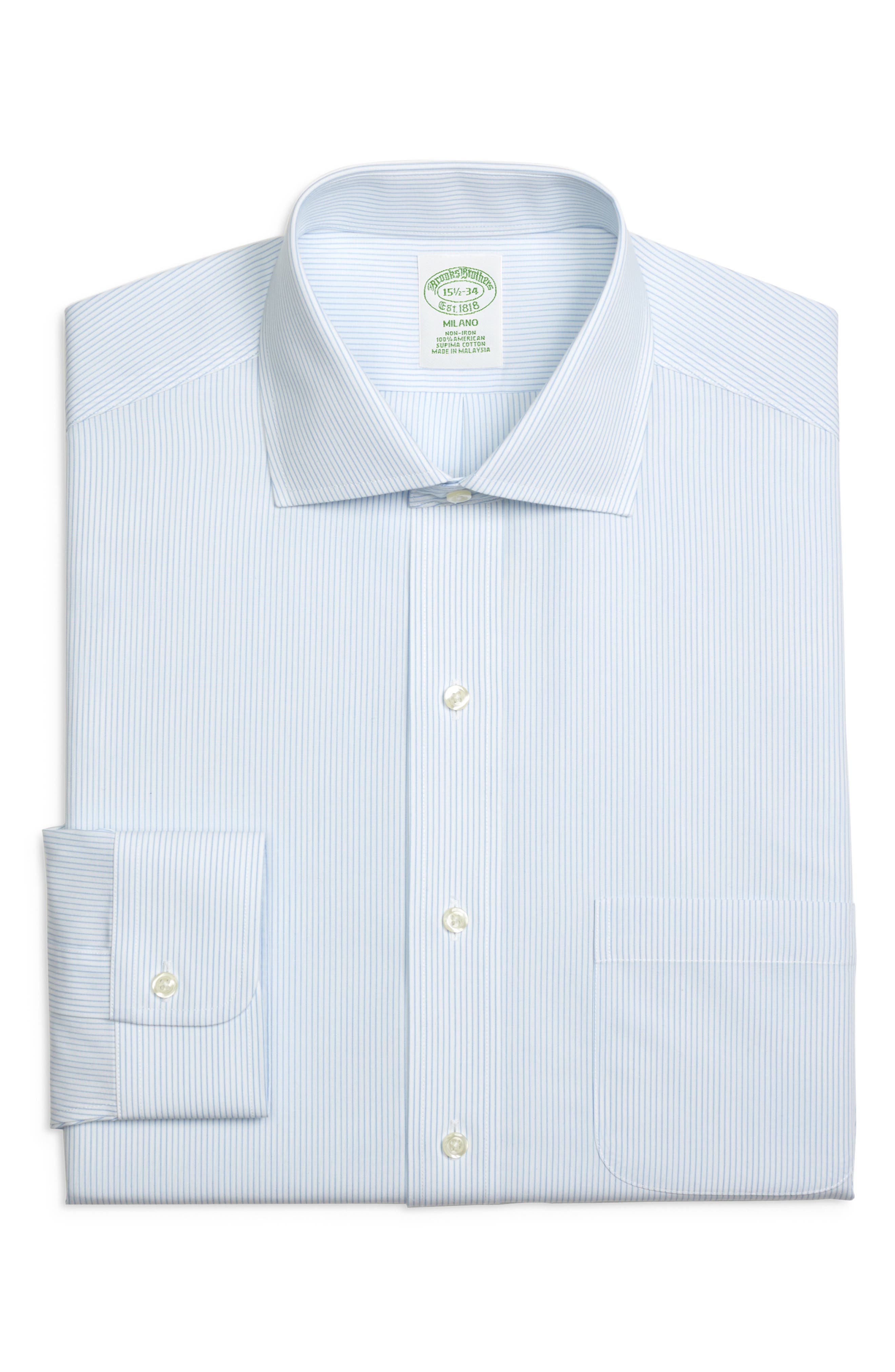 Brooks Brothers Trim Fit Stripe Dress Shirt (3 For $207)