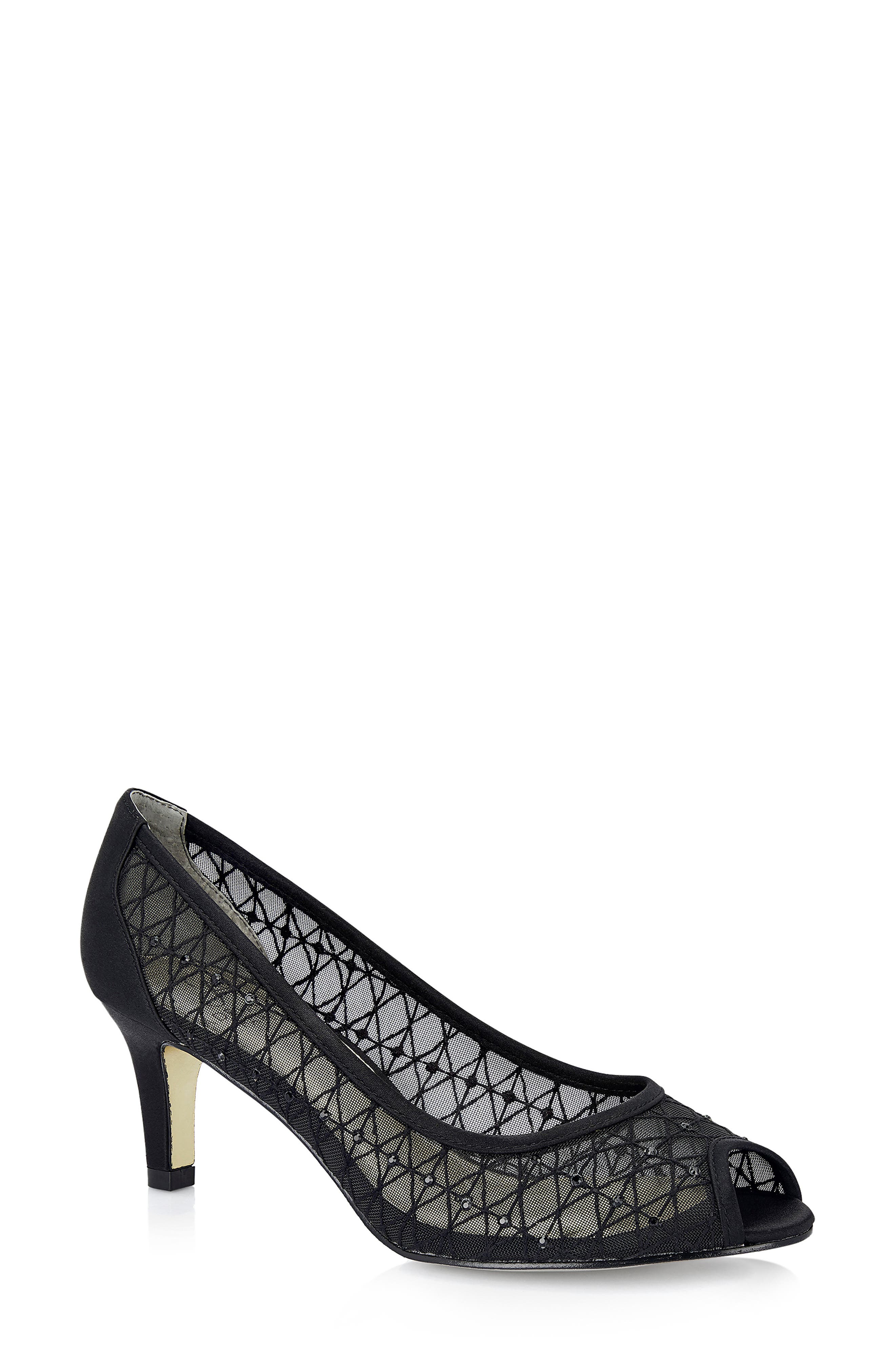 Adrianna Papell Juliette Peep Toe Pump, Black