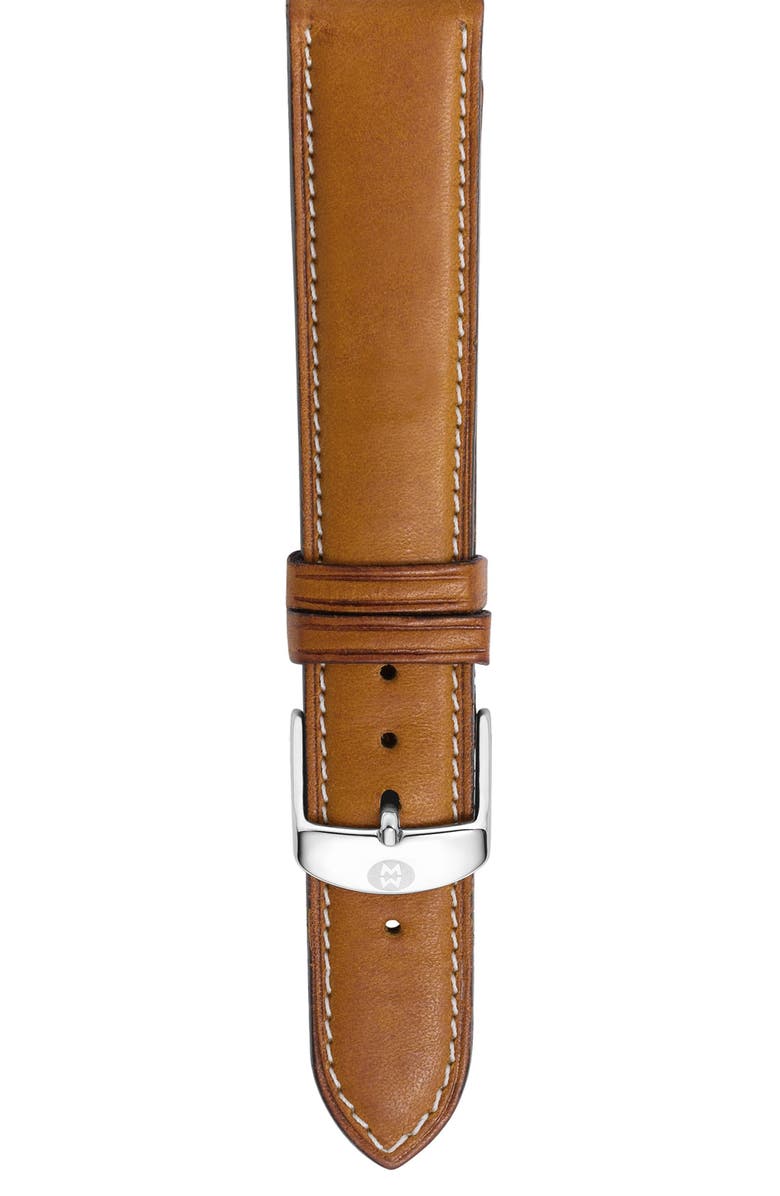 MICHELE 18mm Leather Watch Strap | Nordstrom