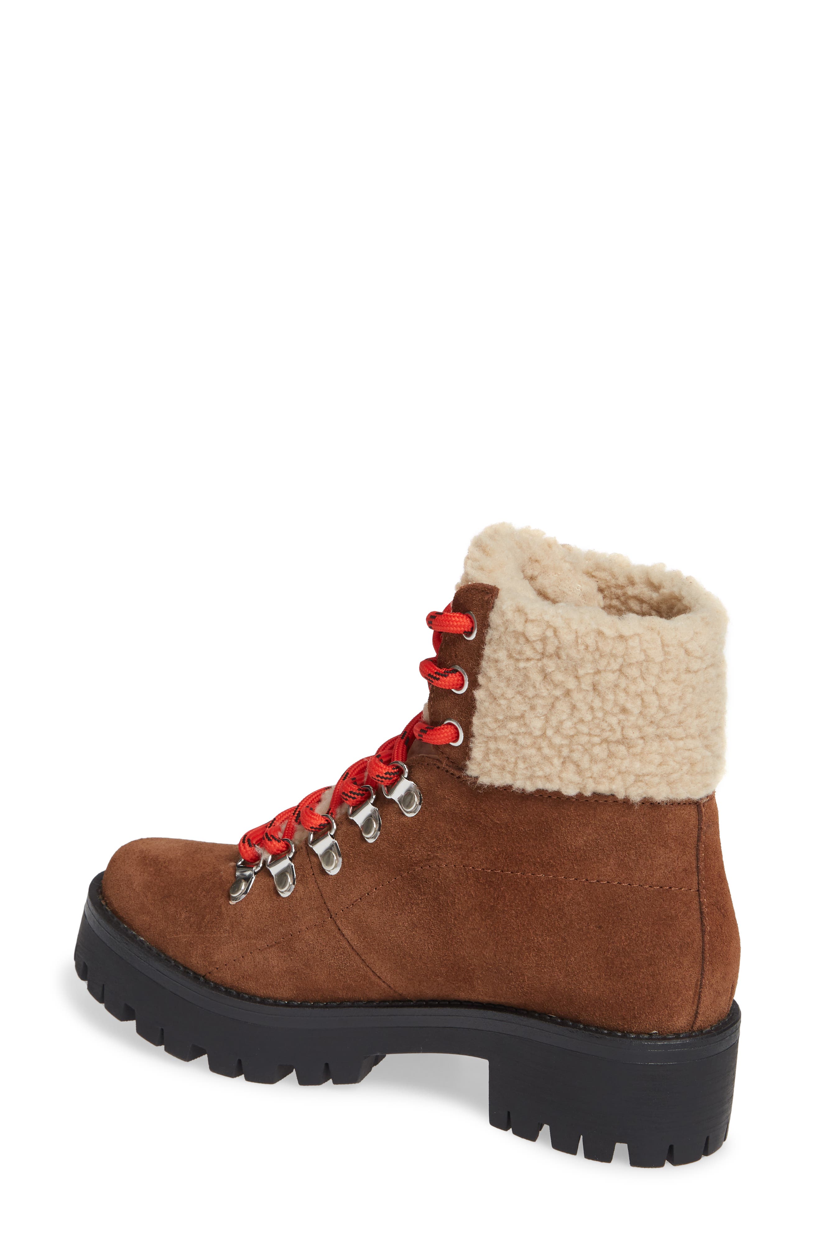 bitter faux shearling trim bootie