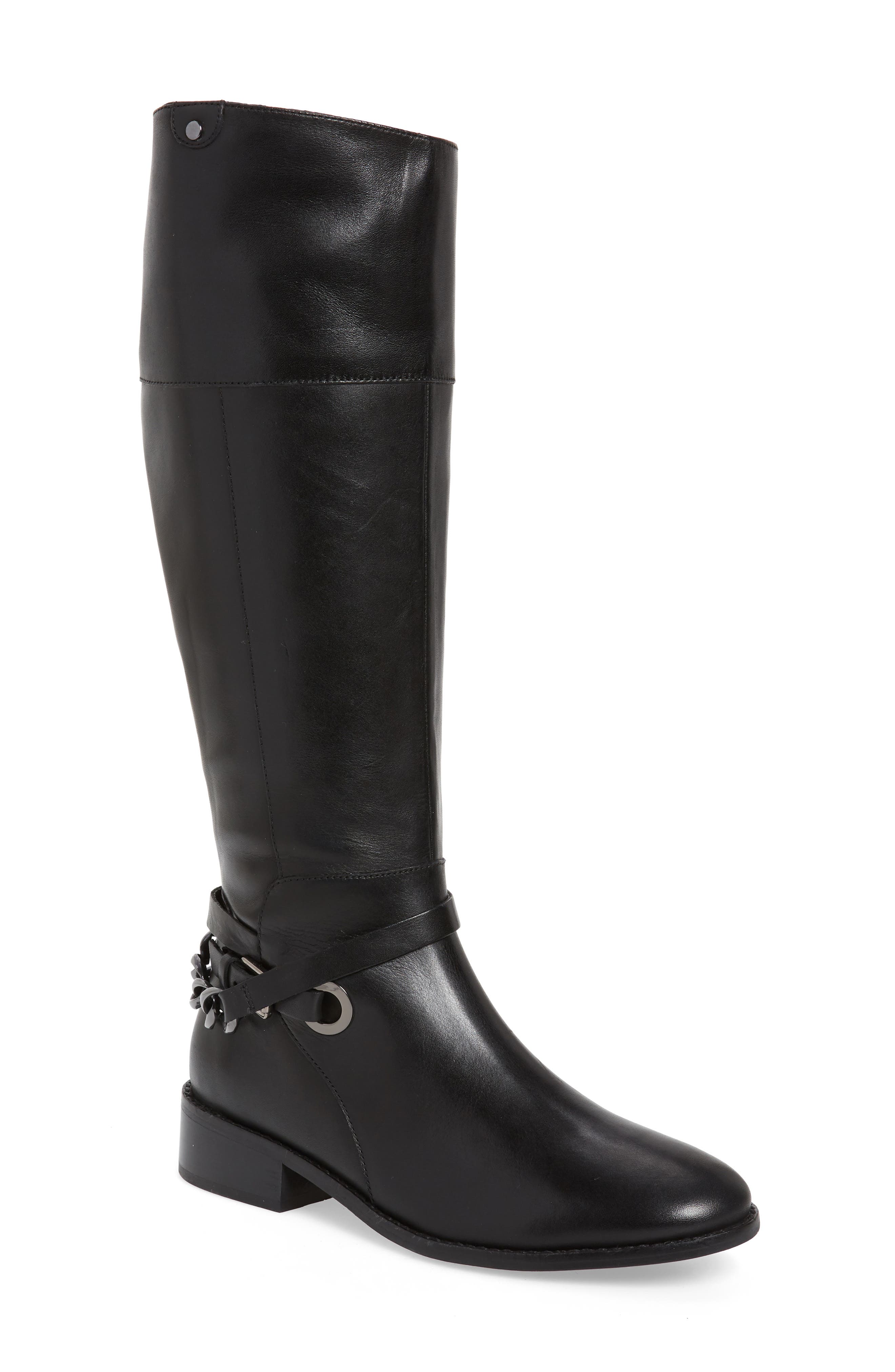 Seychelles Resin Knee High Riding Boot- Black