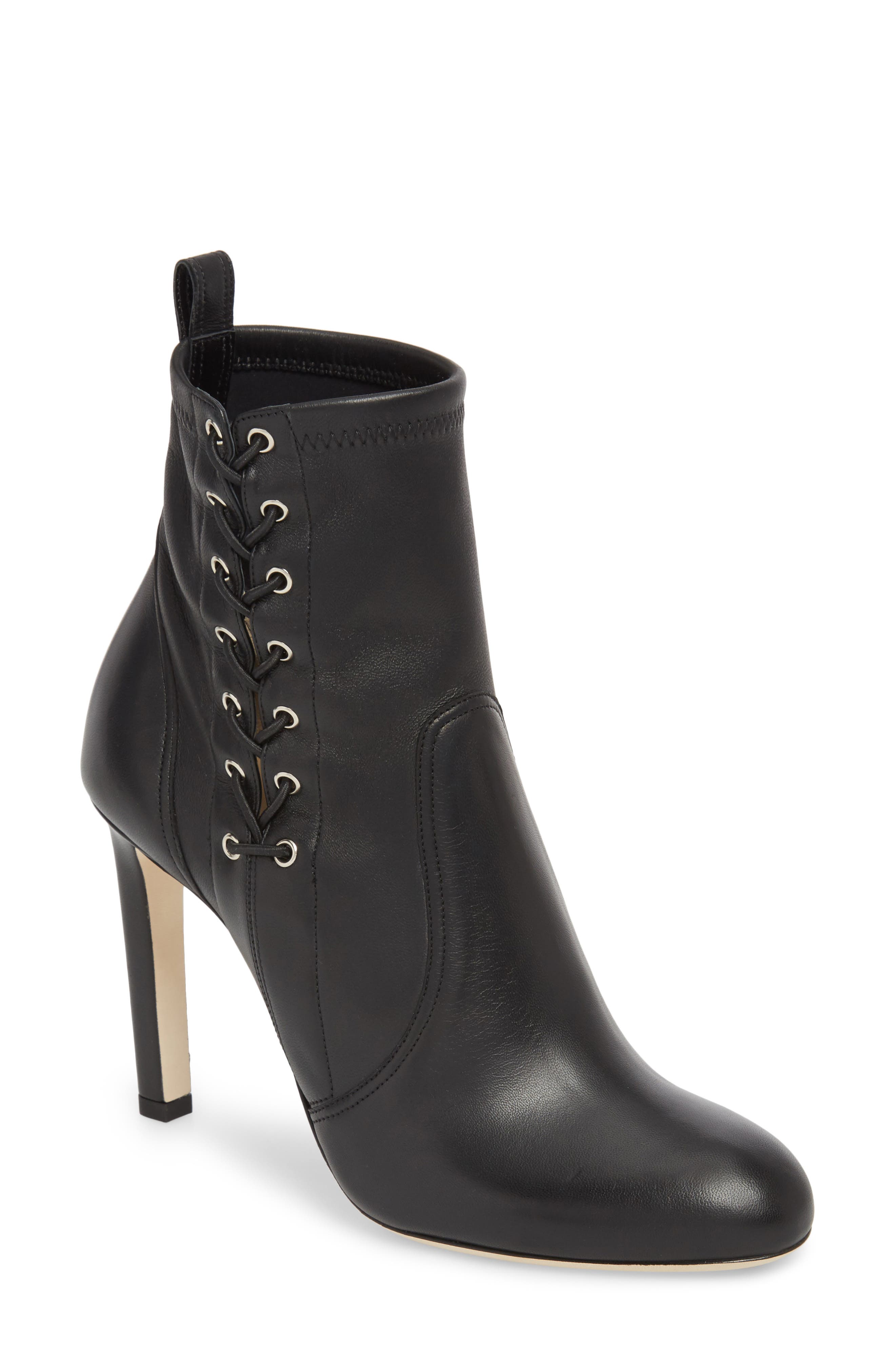 Jimmy Choo Mallory Corset Bootie, Black